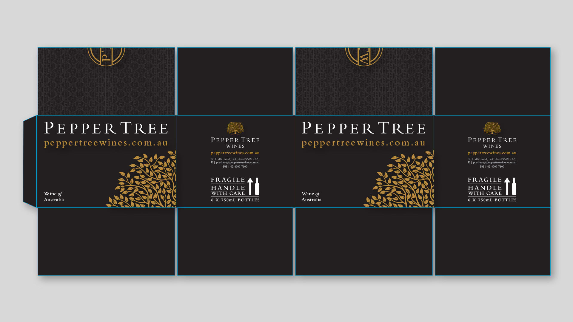 Robustum 6-pack Carton - dieline
