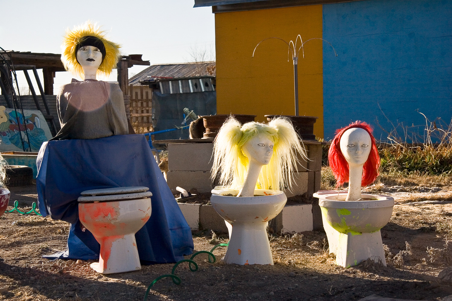 'Toilet Heads' ~ Marathon, Texas