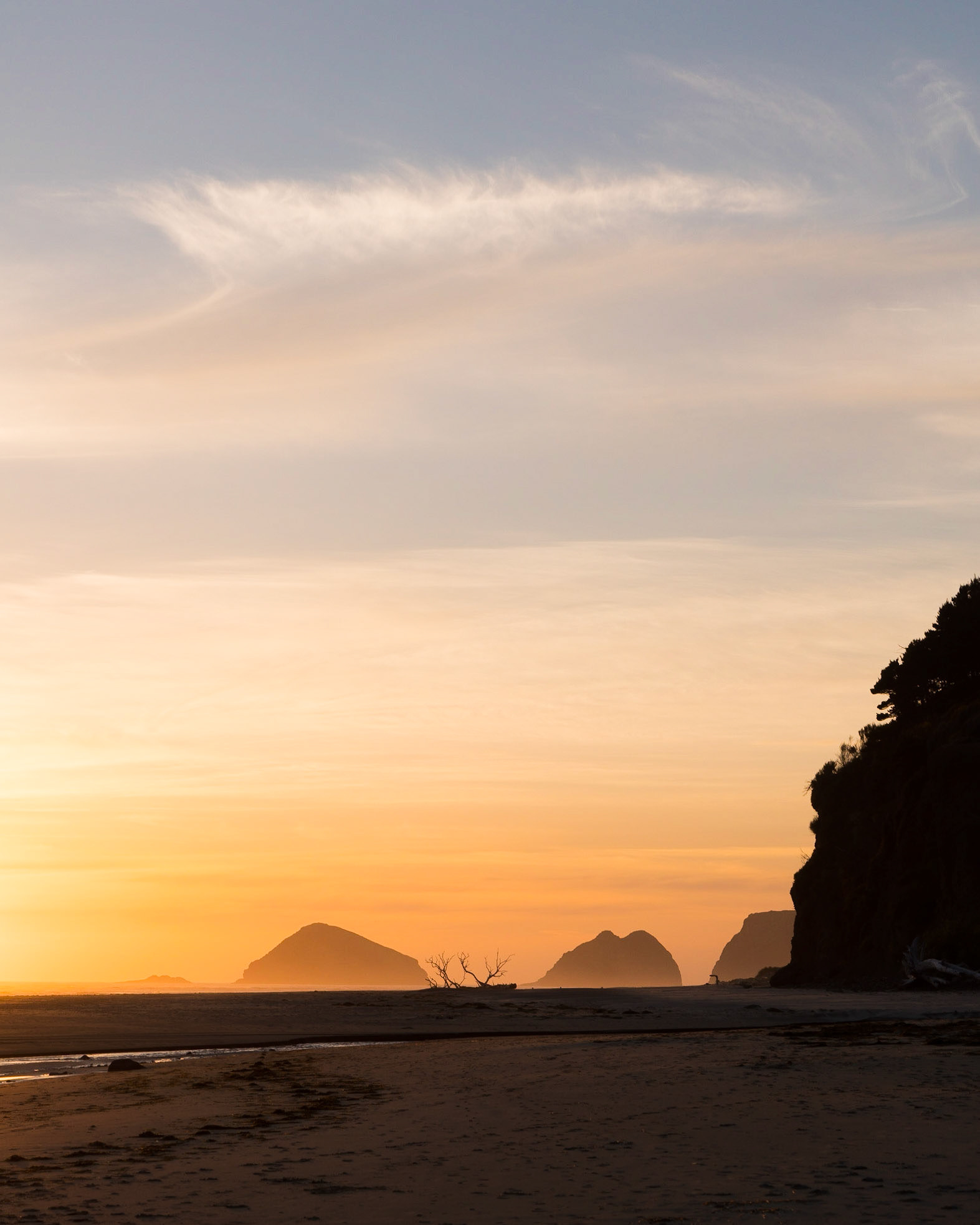 Sunset at Oceanside, west of Tillamook OR
