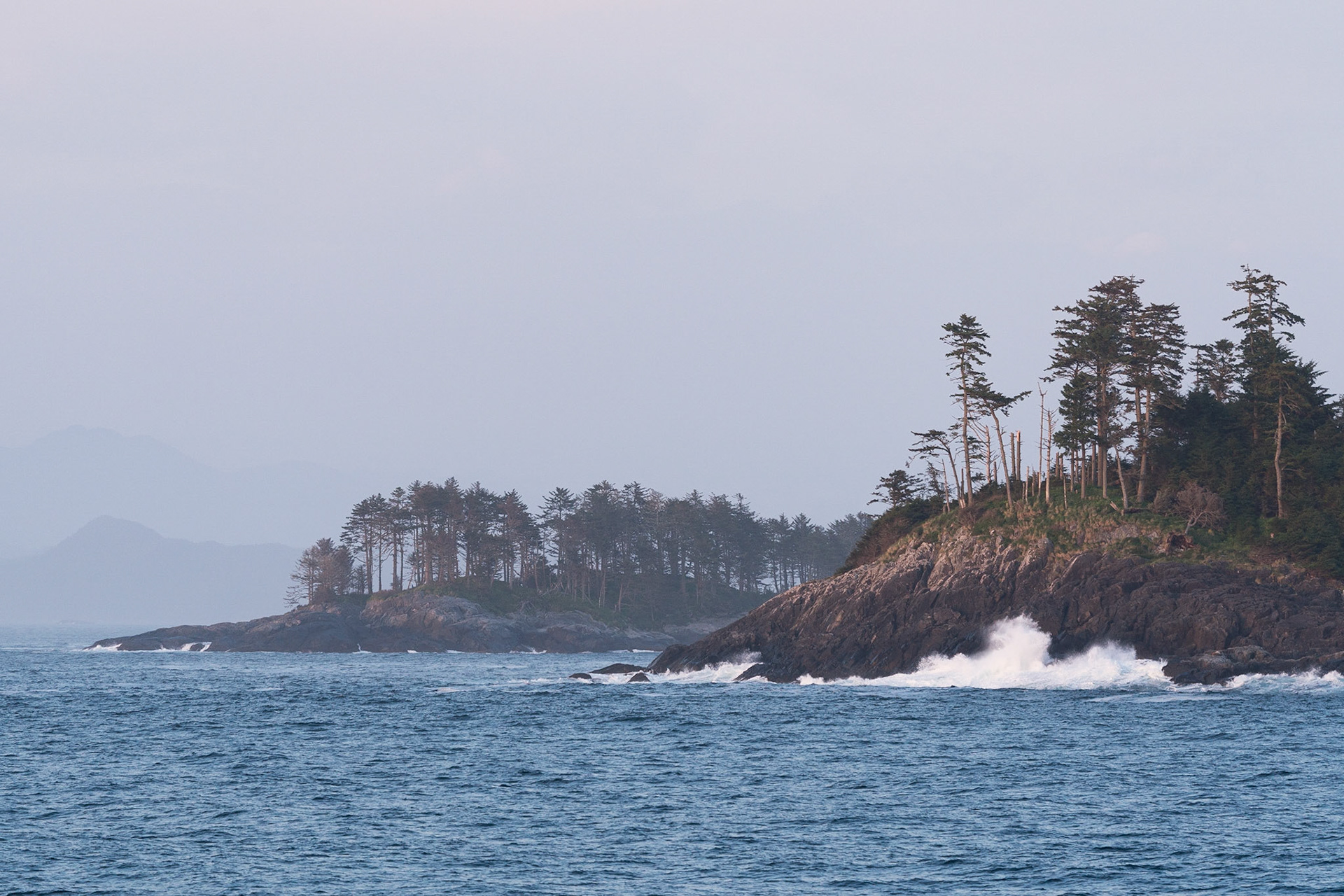 The Inside Passge, from Port Hardy to Prince Rupert.