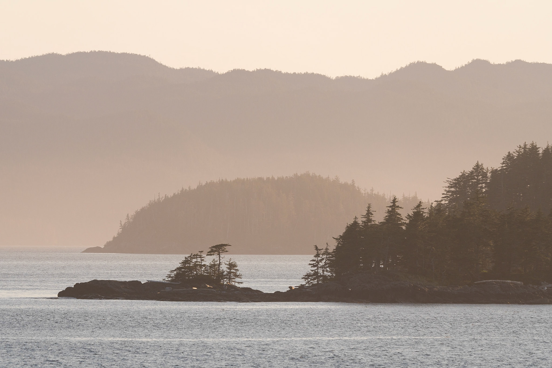 The Inside Passge, from Port Hardy to Prince Rupert.