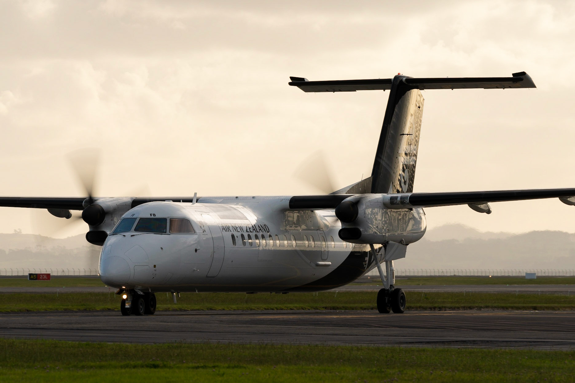 Air New Zealand Bombardier Q300 ZK-NFB at Auckland.