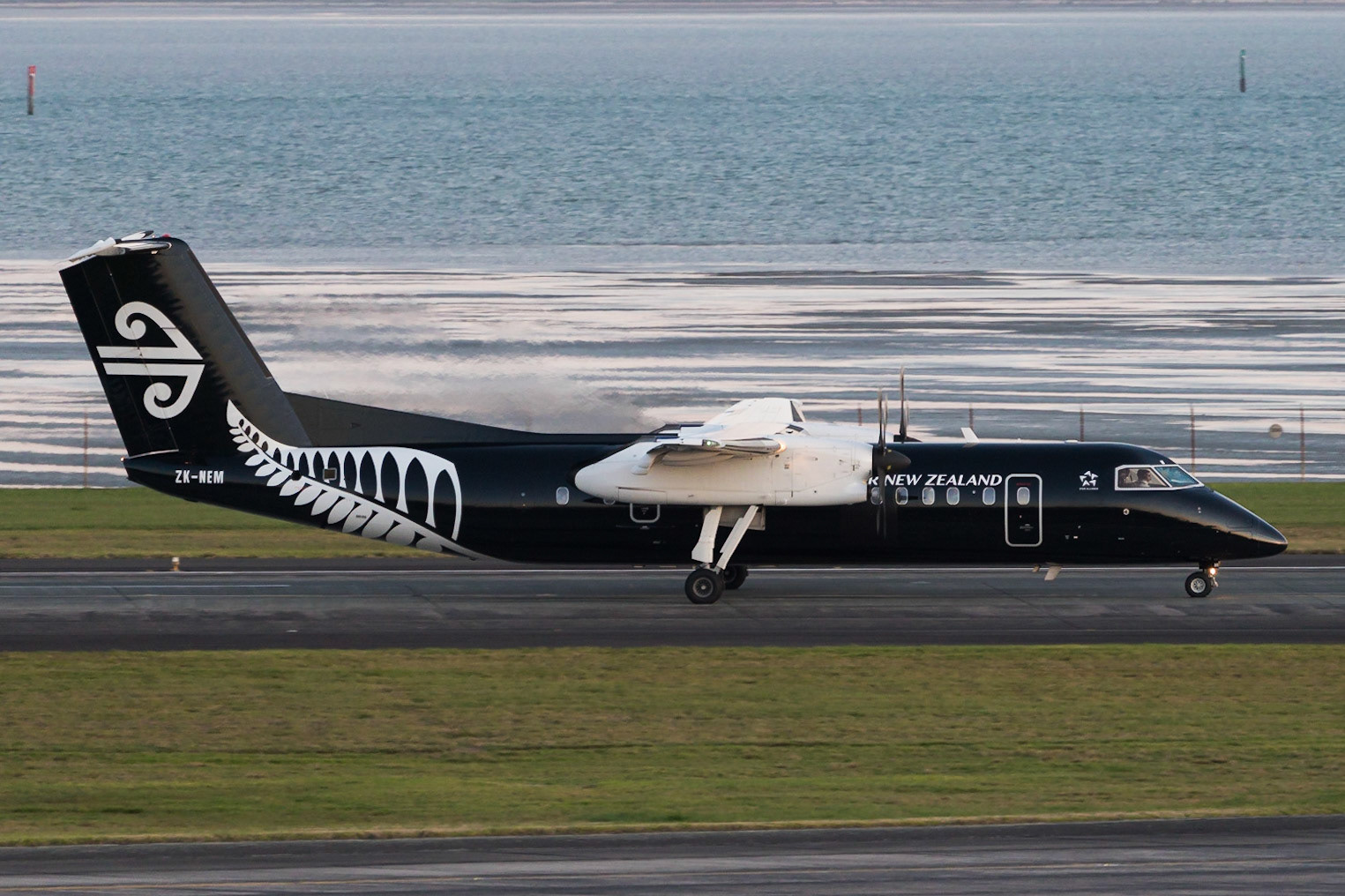 Air New Zealand Bombardier Q300 ZK-NEM in Auckland.