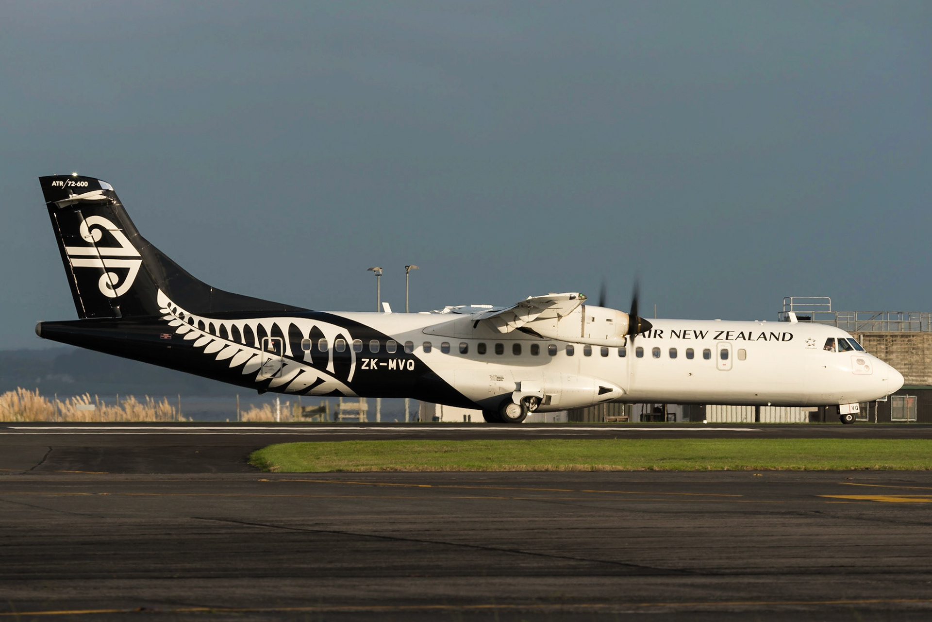 Air New Zealand ATR72-600 ZK-MVQ departing Auckland.