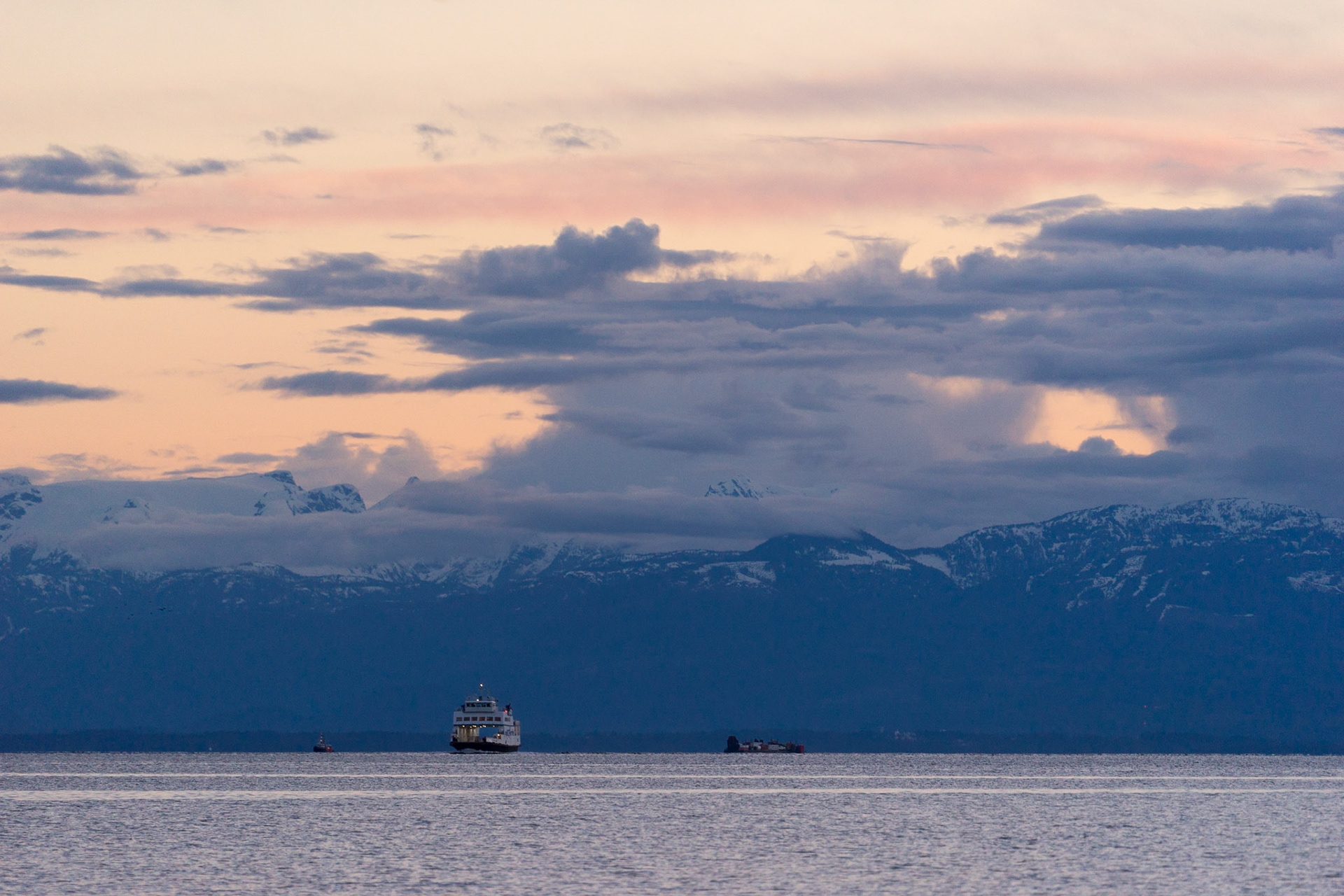Looking across to Vancouver Island from Powell River