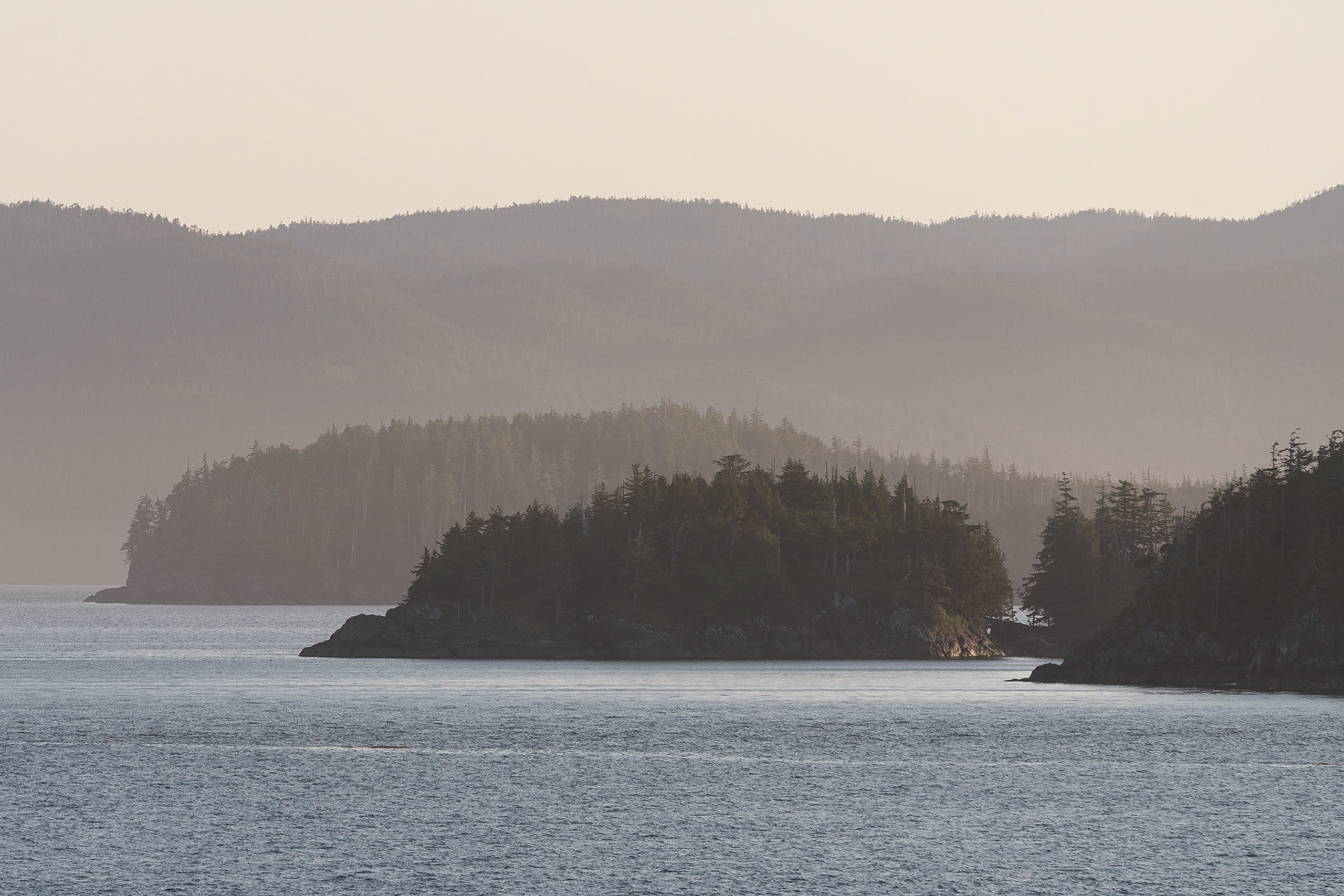 The Inside Passge, from Port Hardy to Prince Rupert.