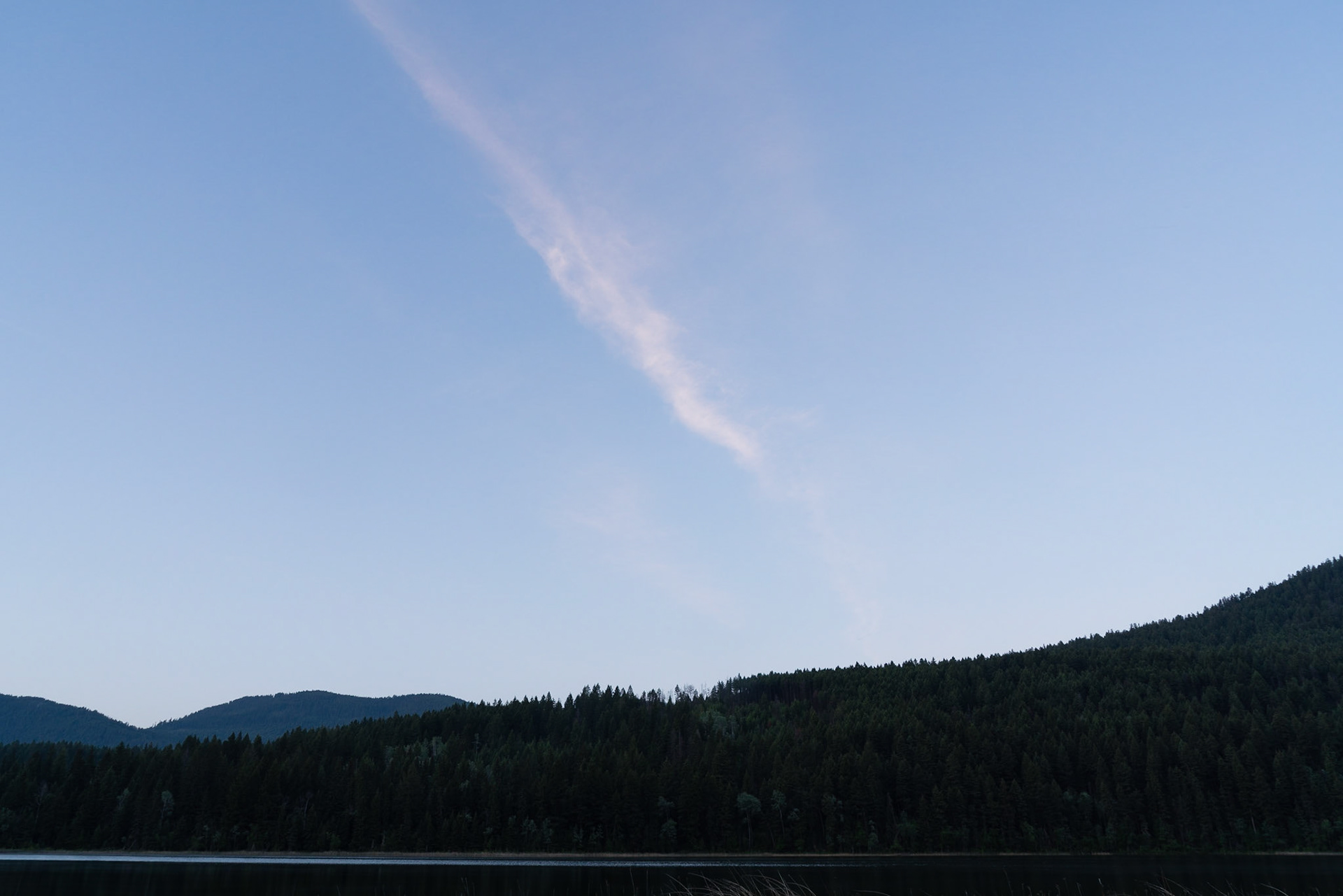 Early morning at Louis Lake, near Kamloops BC