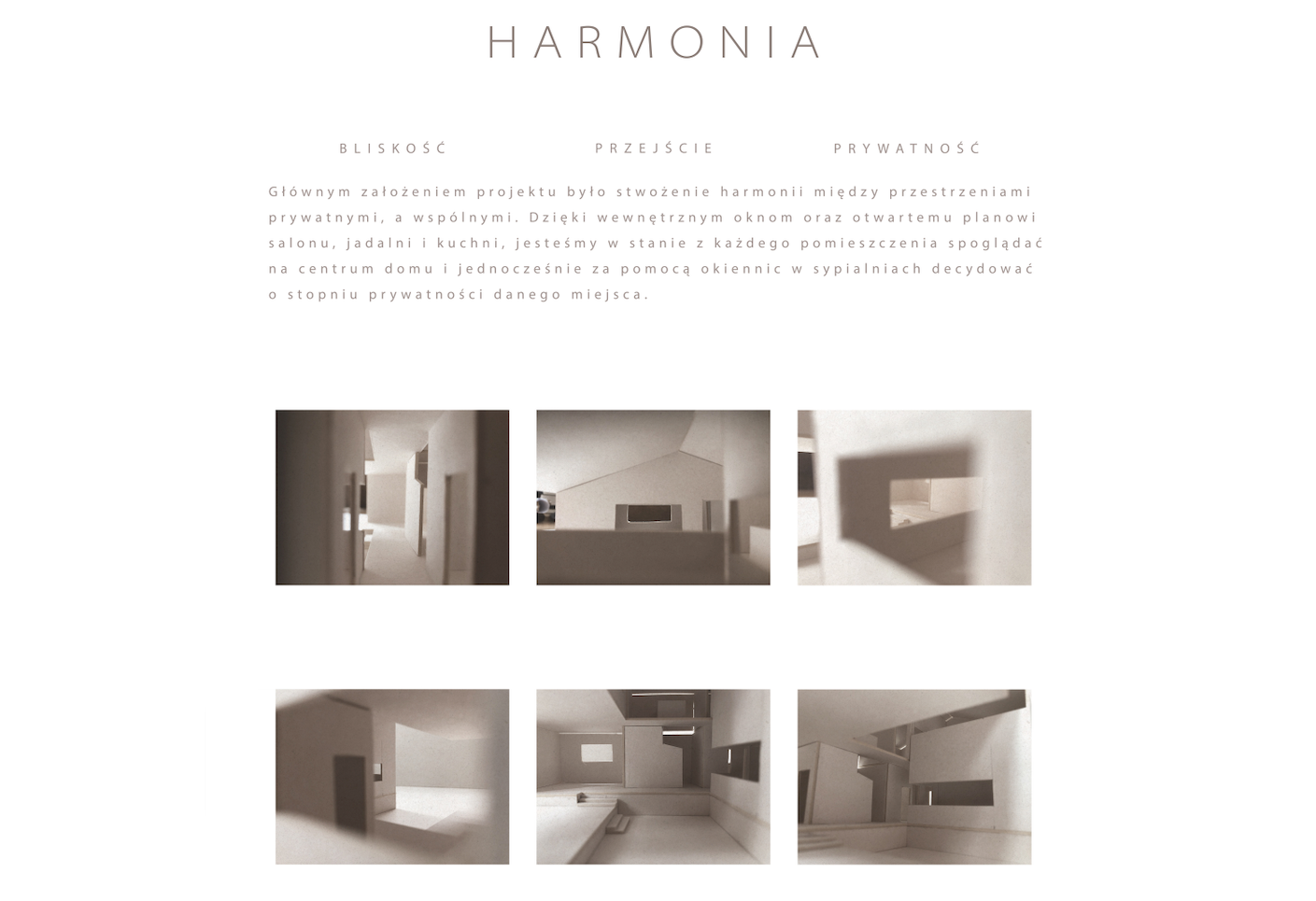 Second year project of a single family house.