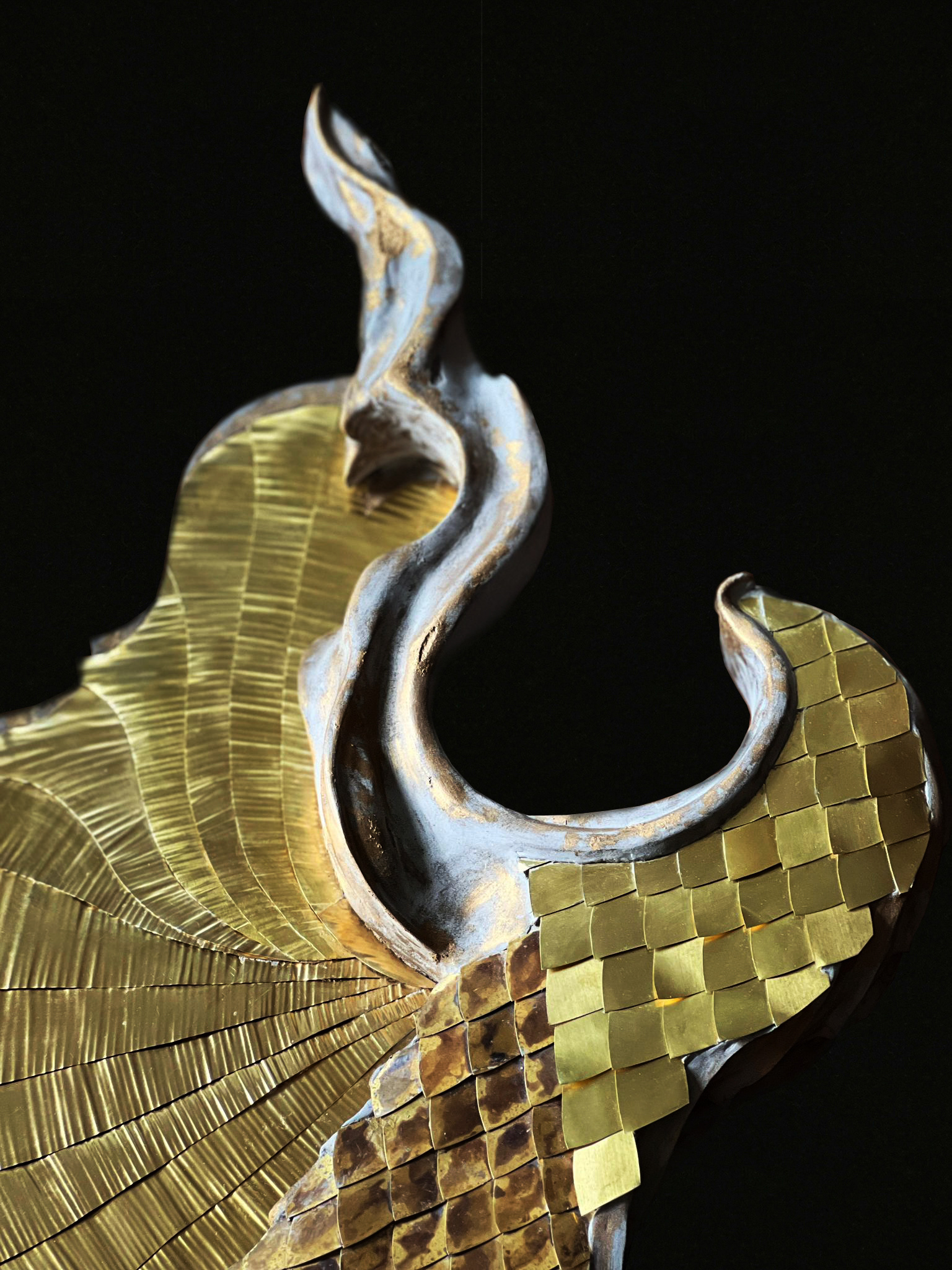 The Dragon Stone Shield - Laser Cut, 3D Printing, Foam Sculpting, Epoxy Clay Sculpting, Brass Manual Details.