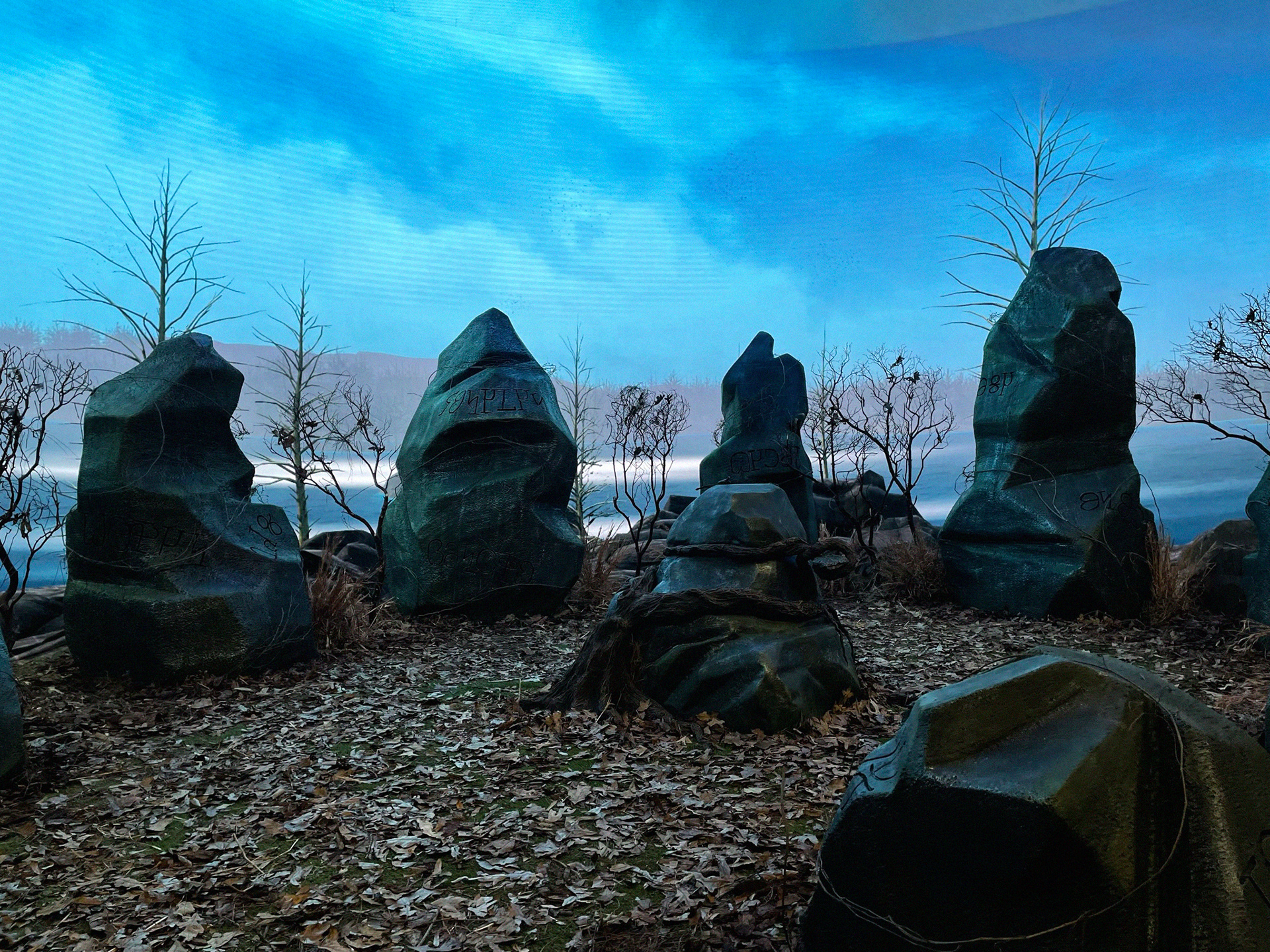 The Enchanted Forest - Foam Sculpting, Fiberglass, Bondo and Resin, Paint.