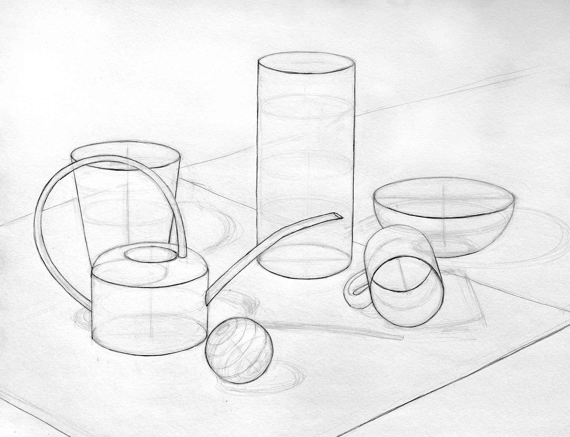 Transparent Still Life | 2025 | Graphite