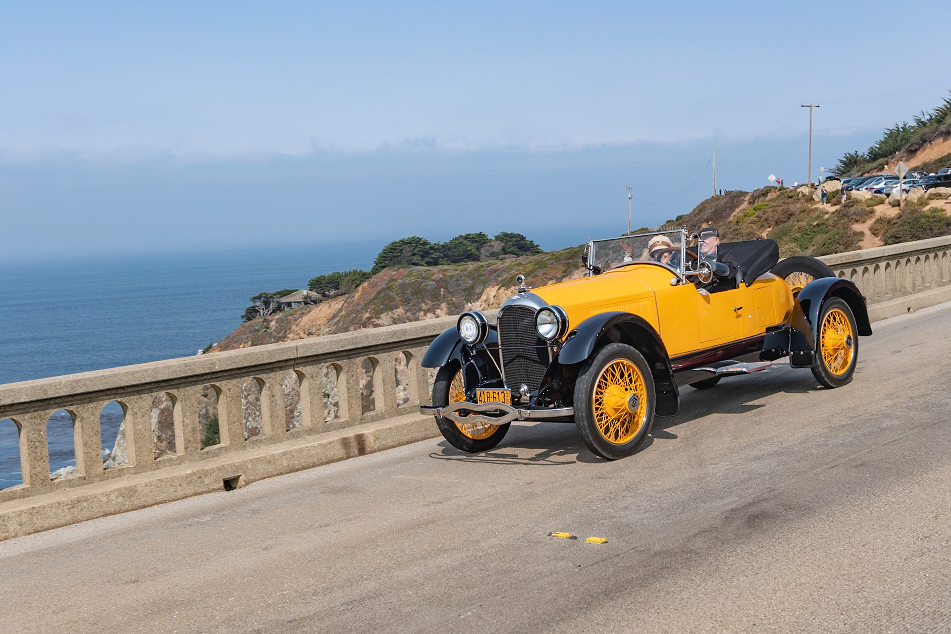 In the early 1920s, Paige was one of just a few American manufacturers building cars that could really be considered “sporting;” its only competition came from Mercer, Kissel, and Stutz. The company’s most famous sports model, the Model 6-66  Daytona Speedster, was built between 1922 and 1926 and set many speed records. The Paige Model 6-66 was initially built as a 7-passenger touring car, but in 1921 a stripped-down prototype broke the world speed record at Daytona, achieving a speed of 108.5 mph. So the company built the Daytona Speedster in recognition of this great feat. This two-seat Daytona Speedster is one of only five known to exist. Adding a touch of luxury to its sporting looks, it is fitted with padded seats, individual fenders, a full windshield, and a folding top as well as a drawer-style occasional third seat for one brave passenger. Even with its full body equipment the new Daytona Speedster could achieve well over 80 mph.