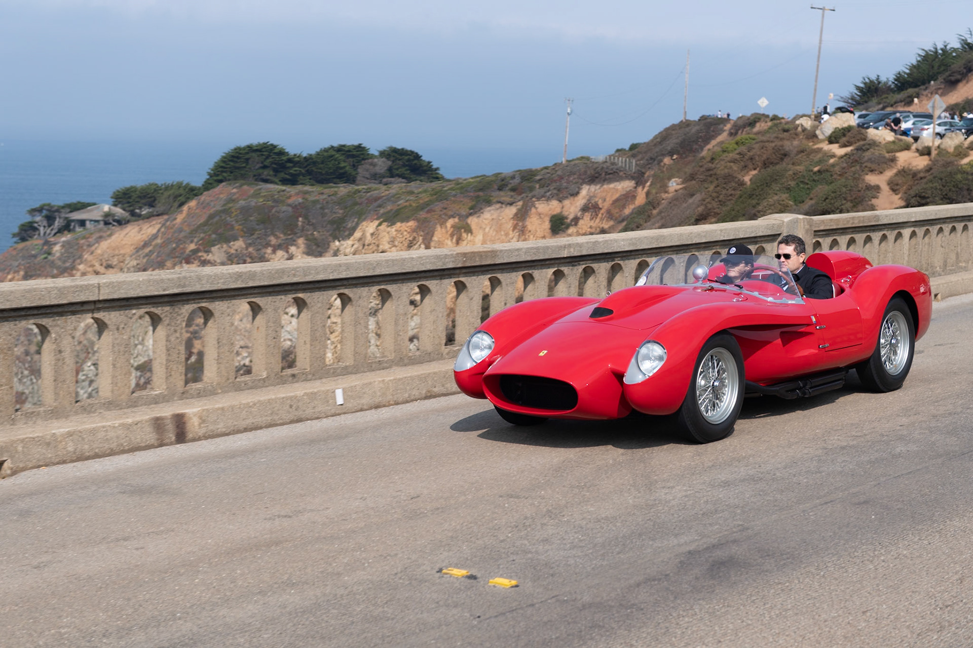 The Ferrari 250 Testa Rossa, developed in early 1957, had a new 3.0-liter V12 engine designed by Gioacchino Colombo installed in a chassis based on the earlier Ferrari 500 TRC. The first prototype made its racing debut in the 1,000 Kilometres at the Nürburgring, and the Testa Rossas that followed helped to secure Ferrari’s important place in sports car history. In July 1958, this Ferrari 250 TR (chassis 0756 TR) was shipped from the Ferrari factory to John Von Neumann’s dealership in California for its first owner, Dick Morgensen of Phoenix, Arizona. From the end of 1958 through the 1960 season, Morgensen campaigned the car all over California and Arizona with considerable success. Later, during the 1970s and ’80s, the car enjoyed similar success in the hands of historic racer Lou Sellyei. The car was purchased by its current owner in 2008 and has just returned from Italy following a complete restoration preserving all of the original components.