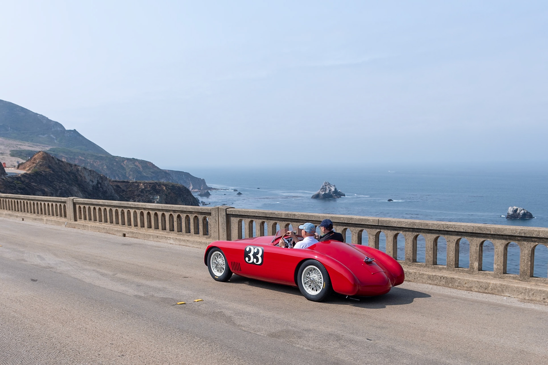 This famous OSCA MT4 (chassis 1122) is the only remaining original MT4 of three built by the factory in the Ernesto Maserati–designed Mille Miglia body style with the in-board headlights. In August 1952, it was the first OSCA to appear on the California racing circuits, having been ordered by Hollywood screenwriter and amateur race driver Randy McDougall. First driven at the Torrey Pines Races, it went on to compete successfully in all the major West Coast races, including three Pebble Beach Road Races. The following year, the car was taken over by another Californian, Al Coppel, who installed the larger OSCA 2SD 1350 cc engine that is still in the car. A series of owners followed in both the United States and Europe. The car was purchased by the current owner in 2010 who has now restored the car to how it first appeared in California.