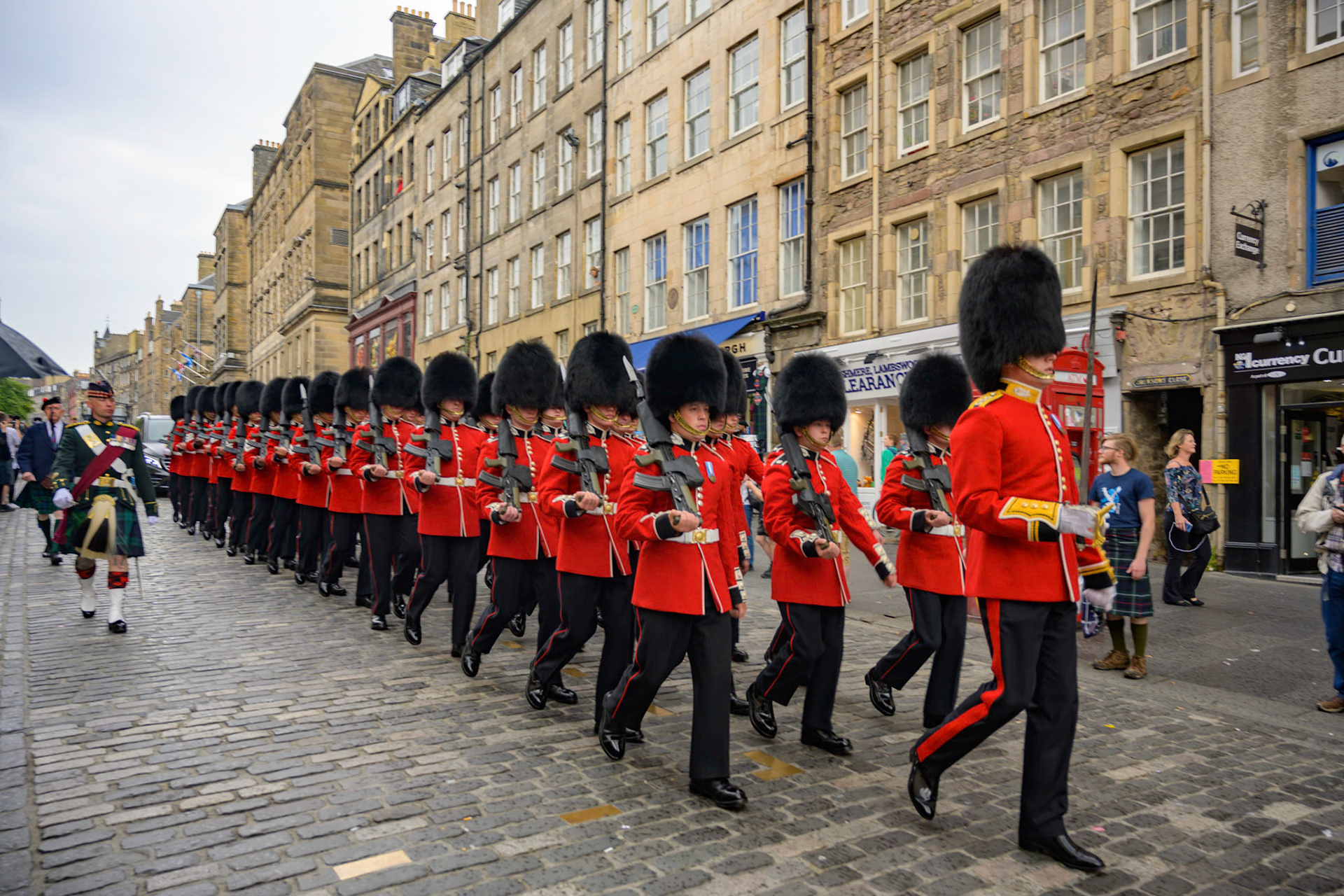 Ahead of The Queen's arrival, the Crown of Scotland was brought from Edinburgh Castle to Holyrood, carried by the Duke of Hamilton.