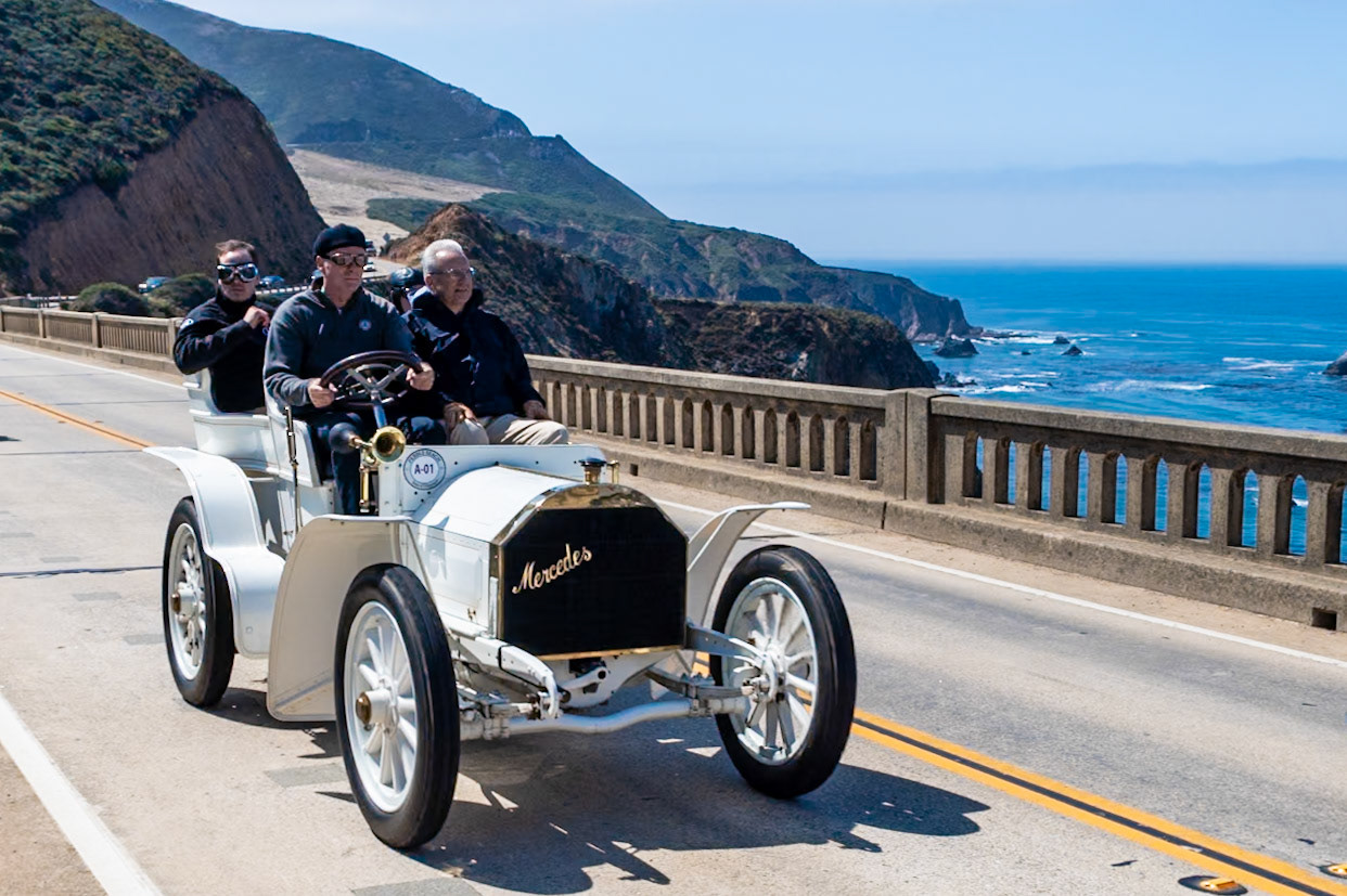 The Mercedes Simplex 40 HP was launched in March 1902. The suffix “Simplex” was intended to indicate how easy the new model was to drive. The previous model, the Mercedes 35 HP, marked the end of the carriage style that had dominated the industry; the 40 HP is now considered to be the first modern motorcar, especially in the world of motorsport. The pioneering British racer, E. T. Stead drove a 40 HP to first place in the 1902 La Turbie Hillclimb near Nice, reaching speeds of more than 60 mph and beating Georges Lemaitre and Wilhelm Werner, who were driving similar models. This car, delivered to its first owner in March 1903, is one of the oldest Mercedes in the world. It has taken part in the London to Brighton Veteran Car Run on several occasions.
