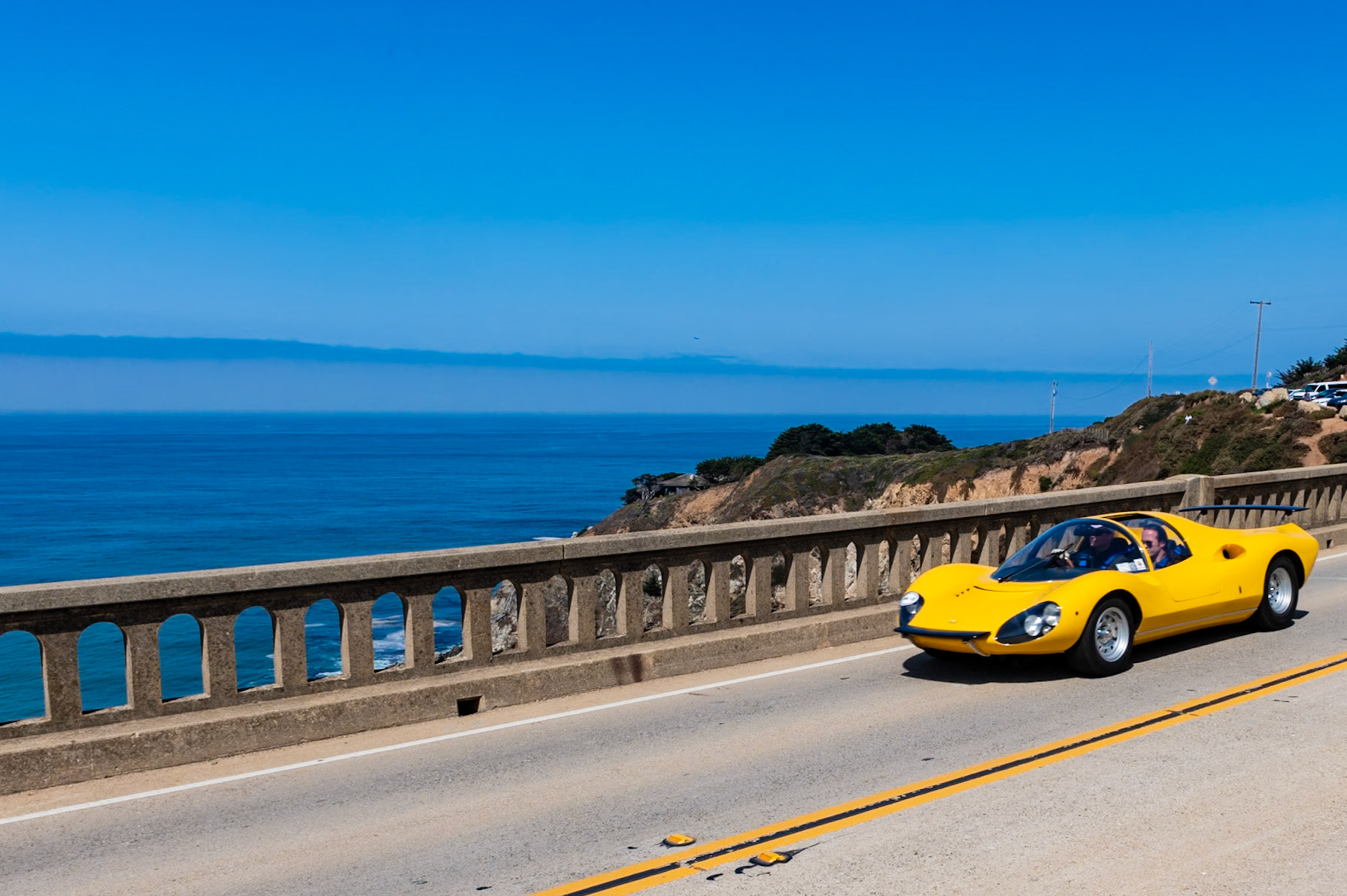 This unique prototype coupe followed the 206 Dino racing cars that ran at Le Mans powered by Ferrari’s 2-liter, V6 Dino engine. First seen at a 1966 Ferrari press conference, the 206 Dino was bodied by Piero Drogo and featured light alloy bodywork and a semi-monocoque chassis. Only 18 were built, including 12 coupes that ran in the Group 6 prototype class. This 206 Dino S (chassis 10523) was built by Ferrari before going to Pininfarina to receive this custom coupe body designed by Paolo Martin. The finished car, with Ferrari’s first and only gullwing doors, was shown at the 1967 Frankfurt Auto Show as a Dino Berlinetta Competizione and received much acclaim. Regrettably, the car never went into production; it remained in the Pininfarina museum until 2006.