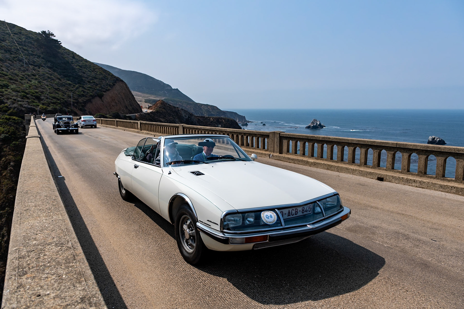 The Citroën SM coupé, built by Citroën from 1970 to 1975, was powered by either a 2.7- or 3.0-liter V6 engine, and the factory produced just one body style, a two-door fastback coupé. Because it was a top-of-the-range model, the Citroën SM did inspire several variants by other coachbuilders—but none were built in large numbers. Henri Chapron presented this Citroën SM “Mylord” cabriolet at the Paris Auto Show in 1971. Just seven examples were built at his workshops in Levallois, of which three were exported to the United States. Using the original design for the SM, Chapron chopped the roof, strengthened the body and added a standard rear trunk. This elegant 4-passenger cabriolet cost more than twice the price of the factory SM coupé—and almost as much as a Ferrari Daytona. Alongside the Cabriolets, Henri Chapron built eight 4-door SM Opéra Sedans and a four-door Presidential convertible.