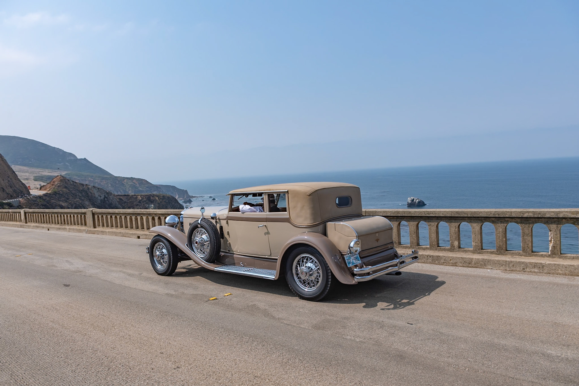 By 1928, when the Duesenberg Model J was introduced, enclosed coachwork was the predominant body style in America—although today, as with many exclusive marques, original closed cars are very rare indeed. The Rollston Company of New York was founded in 1921, and in 1927 Rudy Creteur was hired as chief stylist and was then responsible for most of Rollston’s designs. In all, Rollston bodied 57 Duesenberg Model Js, including this car (J-490), which is the only Duesenberg with this Rollston quarter-window closed Victoria Coupe body style. The car was cosmetically restored more than 50 years ago. Its has had a total of 13 owners although the previous owner had it for 52 years. This unique Model J was first presented at Pebble Beach in 1978 and has not been shown anywhere since then.