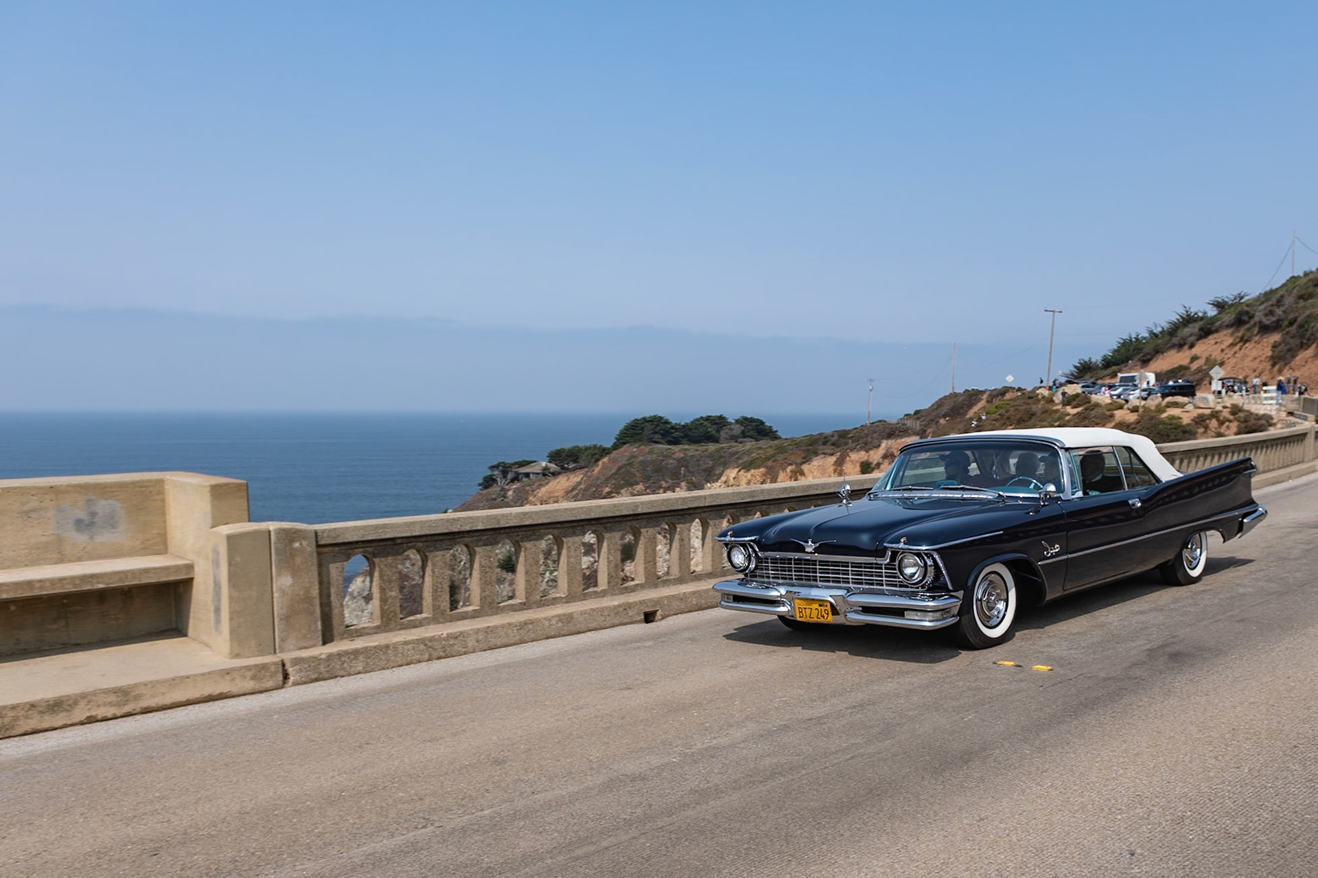 The Chrysler Corporation had used the Imperial model name to define its finer motor car offerings since the late 1920s, but they first chose to use the Imperial name as a stand-alone marque at the beginning of 1955. By 1957 the Imperial lineup was well into its second generation of body styles by Chryslers chief stylist Virgil Exner. His modern “Forward Look” futuristic style featured huge tailfins with gun-sight taillights, and a large rear “deck” that was almost nautical in its appearance. This 1957 Imperial Crown Convertible is one of just 1,167 produced. It was powered by Imperial’s 392 cubic inch Hemi V8, which produced 325 hp to move this 4,830-pound, 18-foot-long monster proudly out of the showroom after the buyer had paid the $5,598 price tag. This is truly an exceptional example from the era of “bigger is better.”