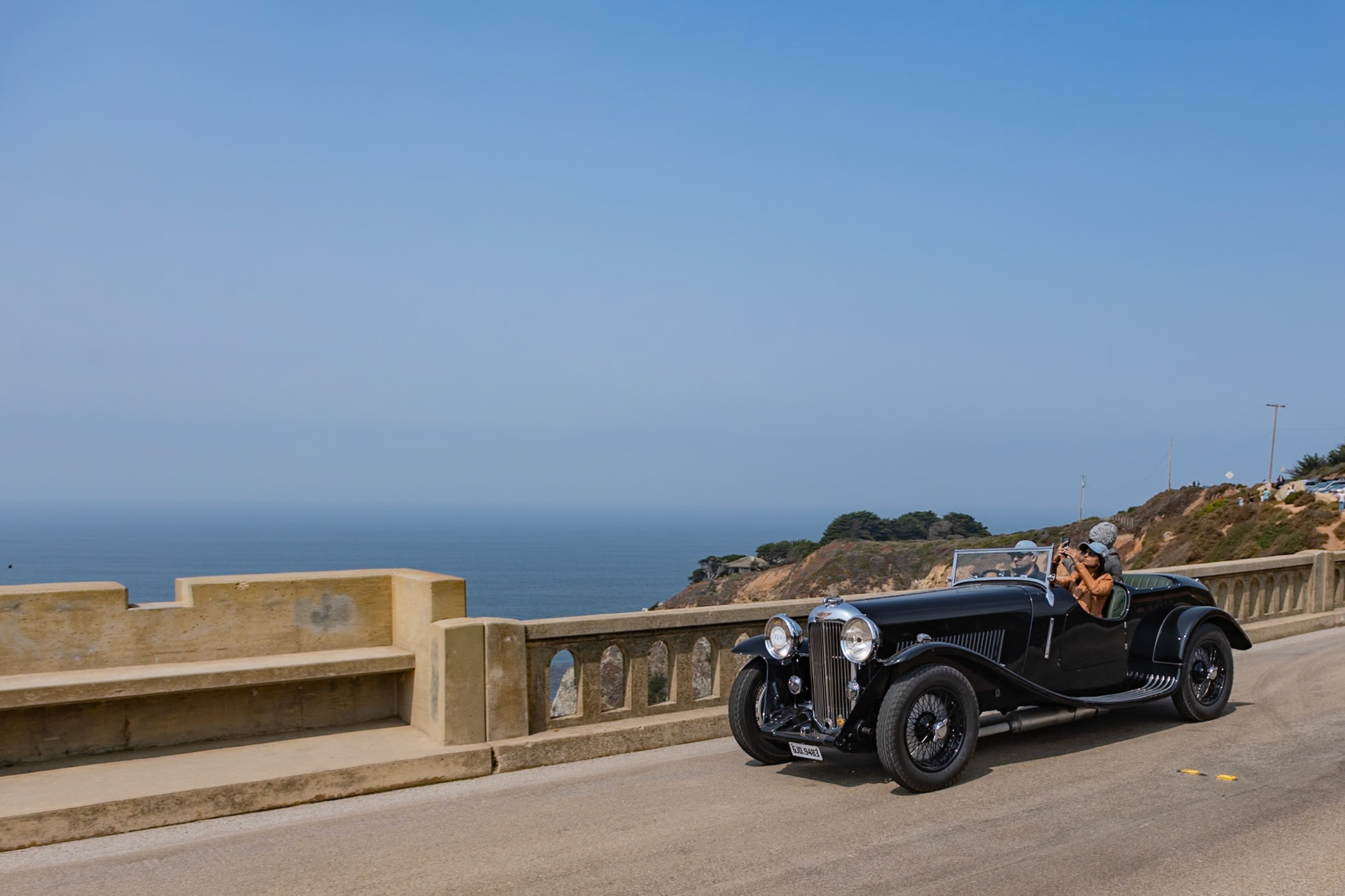 This Lagonda M45 was built by E. D. Abbott of Farnham, England, as a replica of the Lagonda factory’s short-chassis Rapide race car that was so successful in the Tourist Trophy and the 24 Hours of Le Mans. It was originally shown by Abbott at the 1934 London Motor Show, with these graceful flowing fenders, which differ from the cycle fenders seen on the race cars. It was bought straight off the stand by the Maharaja of Bhavnagar. The young Maharaja was a keen motorist, and owned many sporting cars in his lifetime. After arriving in India, the car remained with the royal family long after India gained its independence in 1947. In 1966, it was bought by an enthusiast in Ahmadabad who kept it until 1989 when its present owner was able to add it to a collection of former royal cars.
