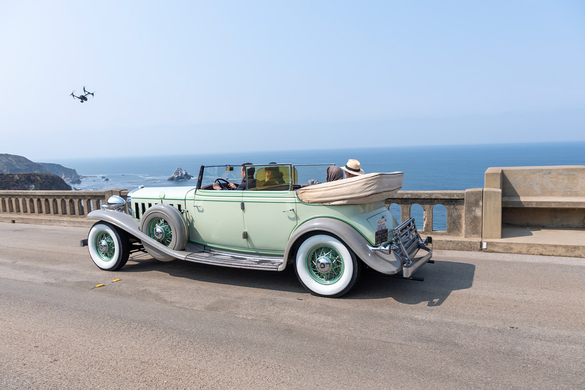 After being developed in secret, Cadillac’s V16 engine was proudly launched upon an unsuspecting public at the end of 1929. The only other V16 engine being developed at the time was that of Marmon. This Cadillac 452B All Weather Phaeton is one of only 13 examples designed by Cadillac’s chief stylist, Harley Earl, and bodied by Fisher. This car was first fitted with a Seven Passenger Sedan body, but before it was delivered, the factory received a rush order for a Phaeton, so the car was rebodied and delivered to Wilmer Hall of Virginia. He kept the car until 1976 when it went to Judge North of Maryland. During the 1950s, the car received a partial “refresh” to its body and fittings as well as repairs to the upholstery, but the rest of the car, including the instruments, engine, wheels, and driveline, remains unrestored.