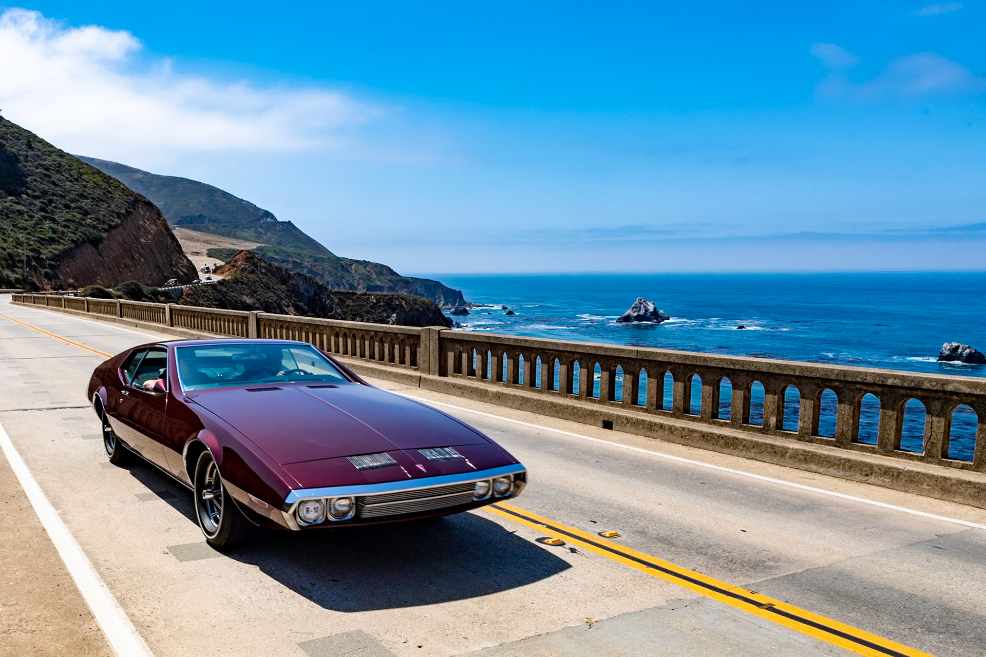 The Farago was a design exercise by ex-Ghia engineers Paul Farago and Sergio Coggiola. Farago had worked with Vigil Exner in developing the Chrysler/Ghia concept cars and was also the chief engineer for the Dual Ghia project. He later designed the Ghia L6.4 built for some of the Hollywood elite. Farago and Coggiola opened Carrozzeria Coggiola in Turin in 1966 and went on to produce prototypes for many companies, including SAAB, Lancia and Volvo. One of the first projects to be completed was this car, the Farago CF 428, which was built for John DeLorean while he was head of the Pontiac Motor Division of General Motors and was intended to show GM what an Italian-designed Pontiac could look like.