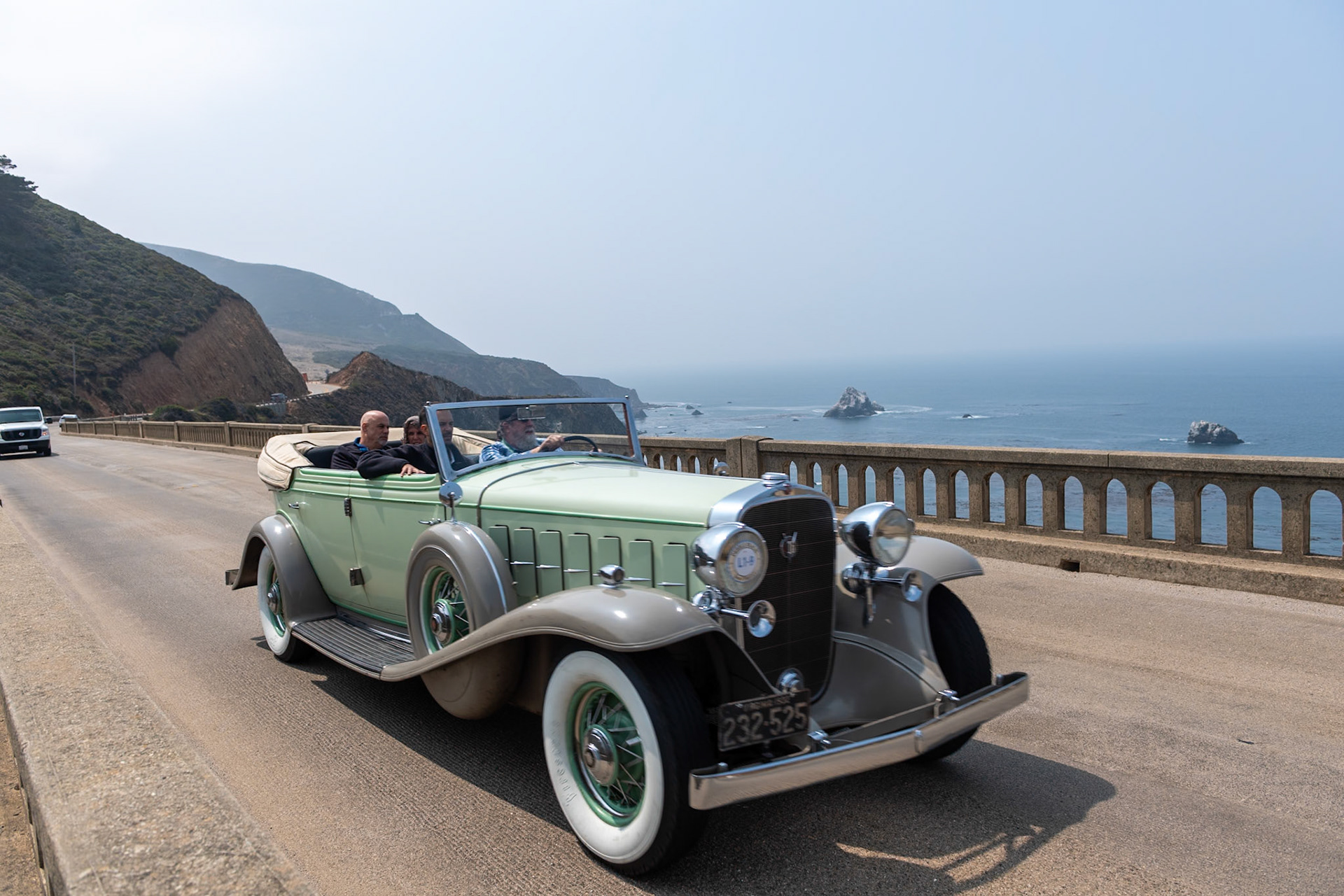 After being developed in secret, Cadillac’s V16 engine was proudly launched upon an unsuspecting public at the end of 1929. The only other V16 engine being developed at the time was that of Marmon. This Cadillac 452B All Weather Phaeton is one of only 13 examples designed by Cadillac’s chief stylist, Harley Earl, and bodied by Fisher. This car was first fitted with a Seven Passenger Sedan body, but before it was delivered, the factory received a rush order for a Phaeton, so the car was rebodied and delivered to Wilmer Hall of Virginia. He kept the car until 1976 when it went to Judge North of Maryland. During the 1950s, the car received a partial “refresh” to its body and fittings as well as repairs to the upholstery, but the rest of the car, including the instruments, engine, wheels, and driveline, remains unrestored.