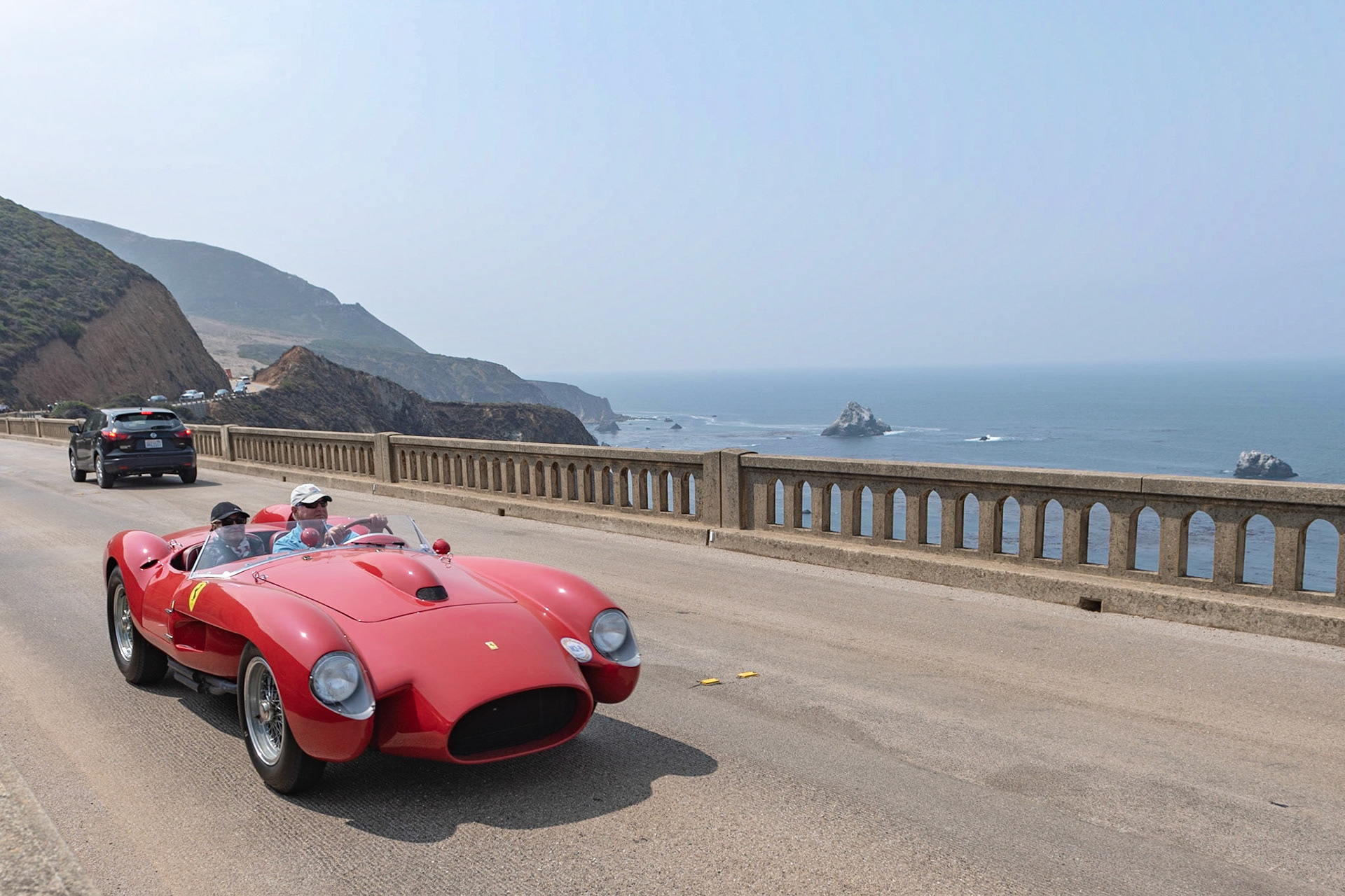 The 250 Testa Rossa was one of Ferrari’s most successful race cars on the track; it had three overall victories at Le Mans among many others wins, leading to three world constructor’s titles in 1956, ’57 and ’58. Other outright victories included the Sebring 12 Hours and the Targa Florio. The 250 TR also has one of the most famous shapes, with its unusual body designed and built by Sergio Scaglietti. This TR (chassis 0754 TR) was built for the ex-Porsche factory driver, Jaroslav Juhan. He drove it at Le Mans in 1958 but was involved in an accident on the 72nd lap and retired. The car was returned to the factory for repairs and then shipped to the United States to be sold to amateur driver George Keck, who raced it in 1959. The car passed to David Love in 1964, who raced it in SCCA races at Riverside and Laguna Seca before starting historic racing in 1969, clocking up more than 250 racing starts during a 48-year partnership. In 2014 Tom Price purchased the TR for the 250 Testa Rossa reunion before the car went to Ferrari for its recent restoration.
