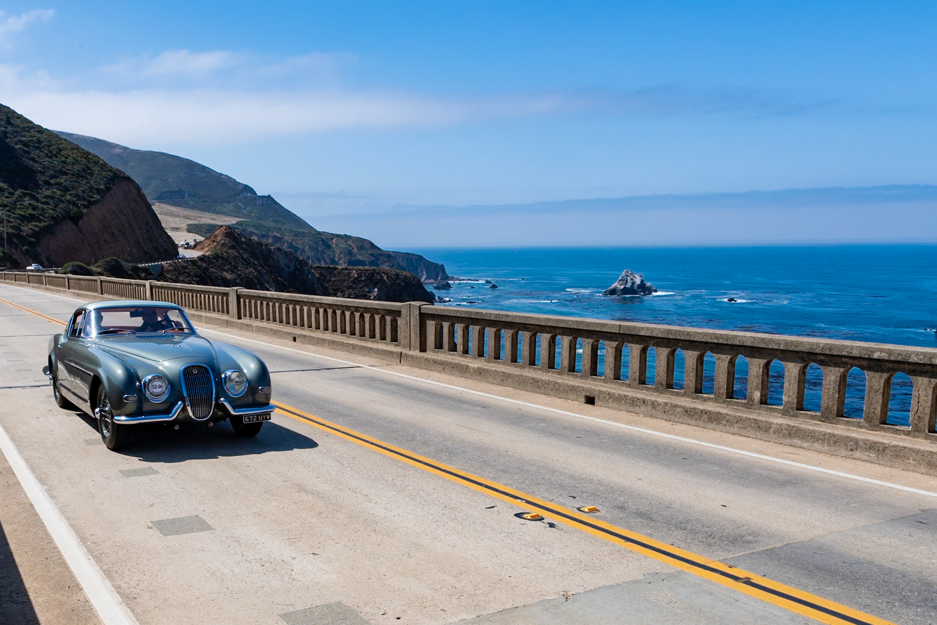 This unique coachbuilt Jaguar XK120 was shown at the 1955 Turin Motor Show before being sent to Max Hoffman in New York who had ordered it for an important client. Hoffman was the importer of many luxury European automobiles during the 1950s. He inspired the production of two significant vehicles, namely the Mercedes-Benz 300SL Roadster and the BMW 507. He also brought the first ever XK120 into the United States, and he personally worked with Battista Farina on this unique design to reinterpret the ground-breaking Jaguar. Only one of these cars was built by Pinin Farina although several other Jaguar XKs were bodied by other Italian carrozzerie. The early history of this car is not known, but it resided in Germany between 1979 and 2015, when its current owner acquired it and began to restore it.