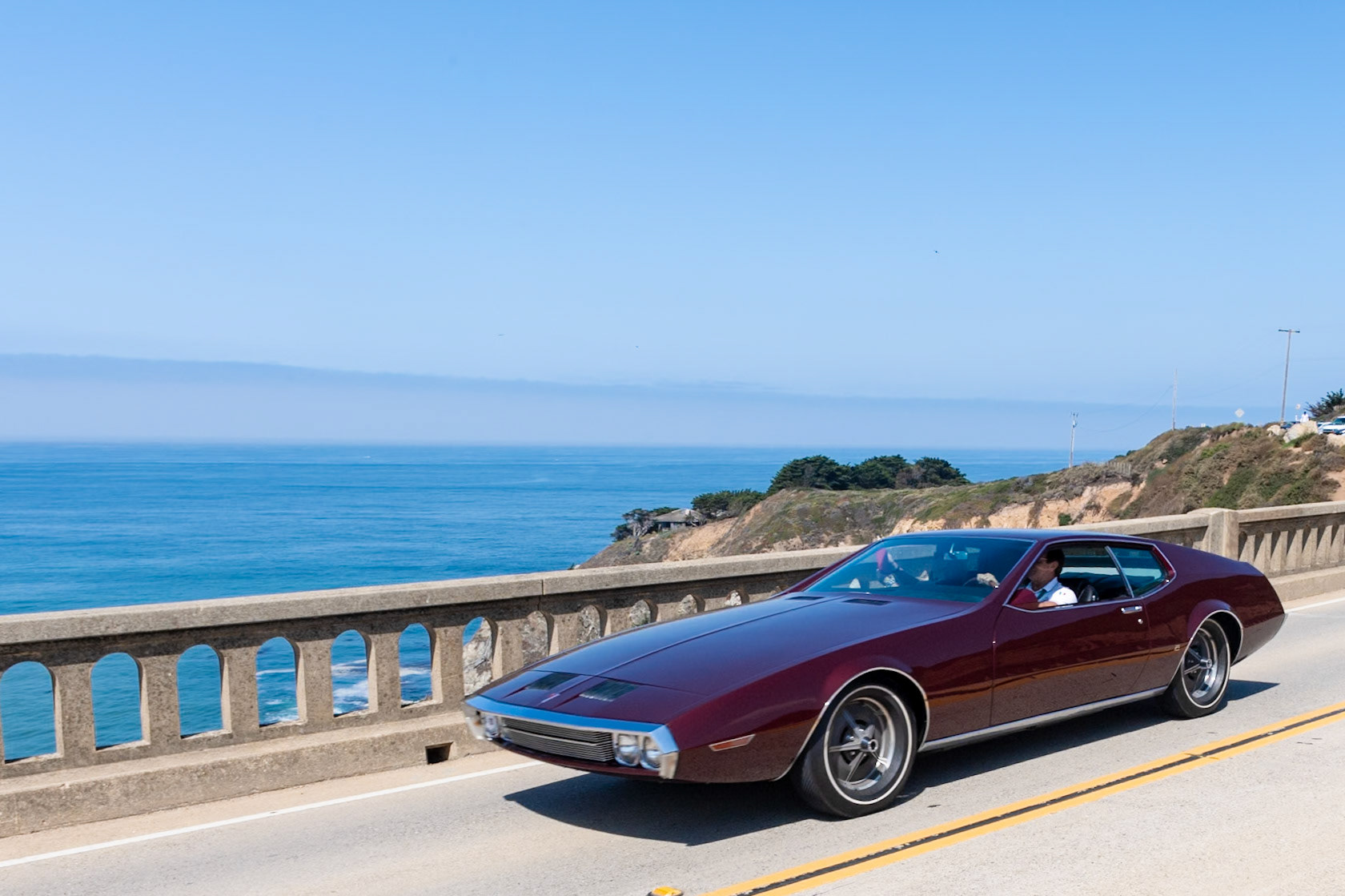The Farago was a design exercise by ex-Ghia engineers Paul Farago and Sergio Coggiola. Farago had worked with Vigil Exner in developing the Chrysler/Ghia concept cars and was also the chief engineer for the Dual Ghia project. He later designed the Ghia L6.4 built for some of the Hollywood elite. Farago and Coggiola opened Carrozzeria Coggiola in Turin in 1966 and went on to produce prototypes for many companies, including SAAB, Lancia and Volvo. One of the first projects to be completed was this car, the Farago CF 428, which was built for John DeLorean while he was head of the Pontiac Motor Division of General Motors and was intended to show GM what an Italian-designed Pontiac could look like.