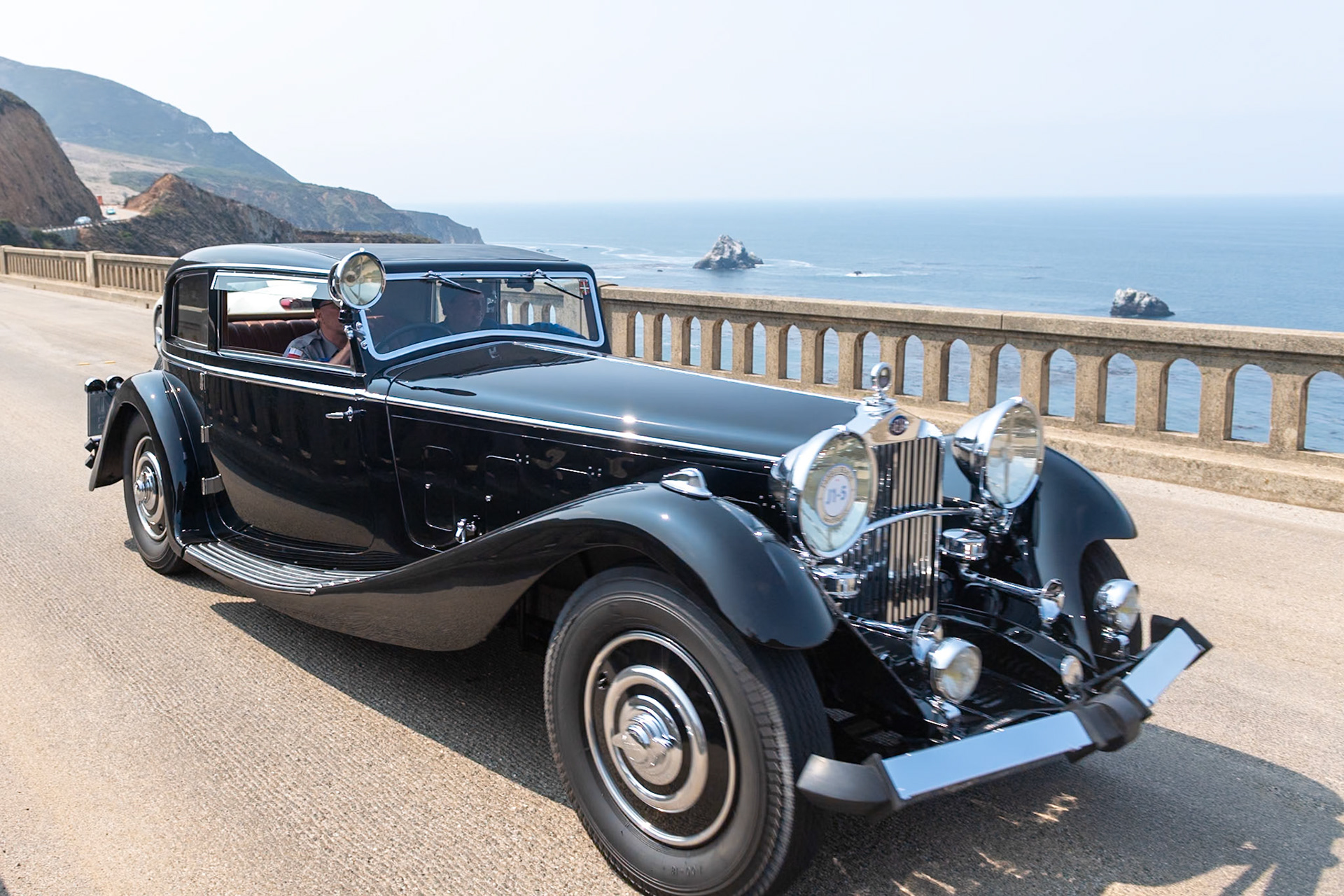 The Delage D8, designed by Delage chief engineer Maurice Gaultier, was first shown at the 1929 Paris Auto Salon. After the D8 Normale made its debut, the D8 S, with a shorter and sportier 130-inch chassis, was introduced. The engine was a smooth-running 4-liter straight-8 that developed 105 bhp. Many Delage D8s with extravagant coachwork were shown at early European concours, winning more awards than any other car in the 1930s. Unfortunately, the Depression reached Europe at about the same time, so fewer than 100 D8 Ss were sold. Most had coachwork by great French coachbuilders like Chapron, Franay and Labourdette, but this car was sent to the coachworks of Freestone &amp; Webb in London. Best known for rather somber saloons and limousines, Freestone &amp; Webb occasionally turned out very stylish bodies like this coupe, which has very distinctive lighting. After many years with different owners, the car went to the Milhous Collection in 2002 where it was restored. Today, fewer than 20 of the 99 Delage D8s built are known to survive.