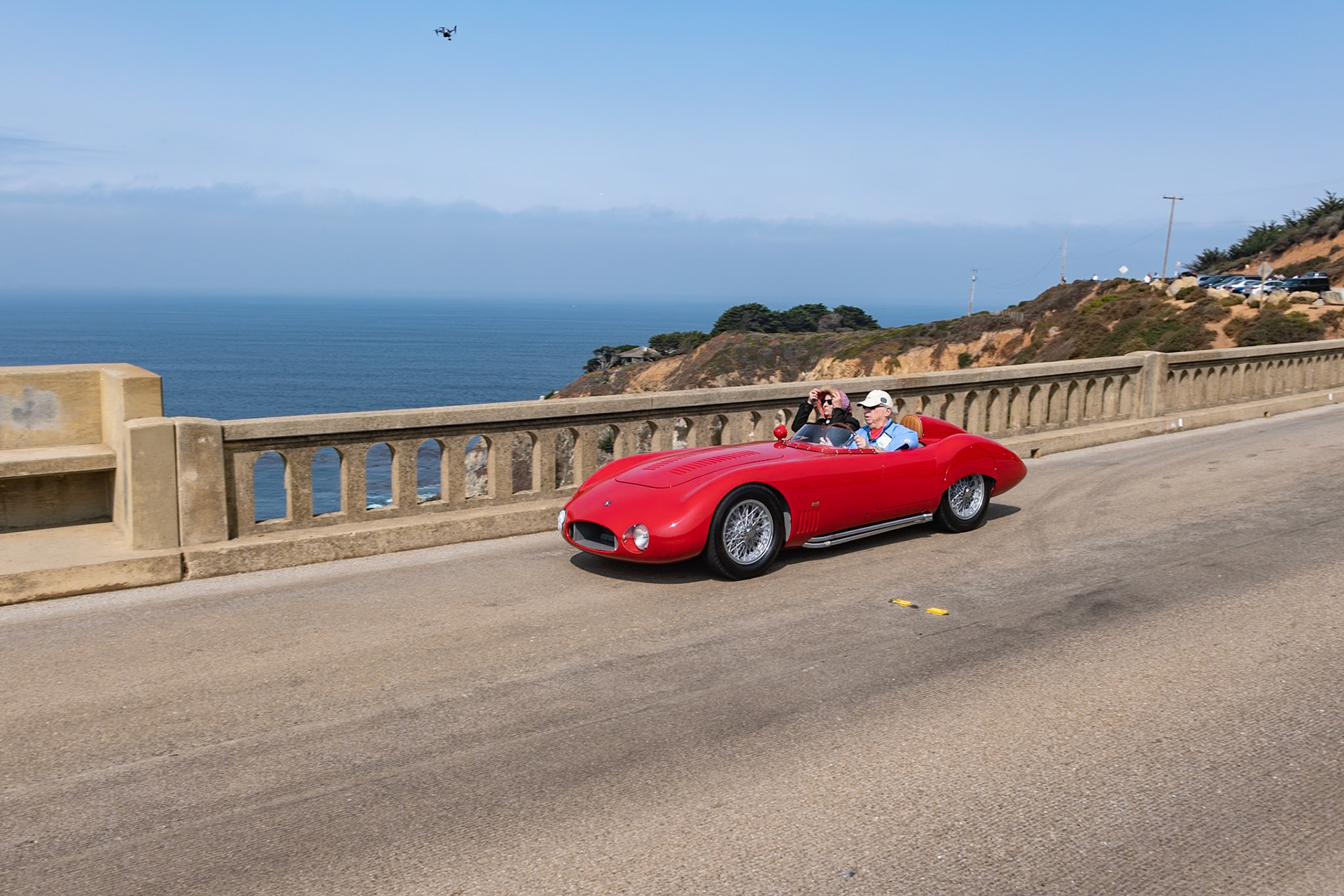 The next evolution of the OSCA MT4 was the TN—short for Tipo Nuovo, which means new type—which appeared in 1955. It was built on a revised, longer chassis and powered by a 1500 cc engine. This OSCA 1500 S Morelli Spider (chassis 1183S) is one of just three streamlined spiders built by Morelli. It was sold to Isabelle Haskell and her husband, Alejandro de Tomaso, who, coincidentally, bought the Maserati factory in 1975. After their first race at the 1000 Kilometres of Buenos Aires in 1957, the couple jointly campaigned the car in Europe and South America until the end of 1959. The car’s second owner, Lonnie Rix, raced the OSCA in the United States until the end of 1960. The current owner bought the car in 1987, and has driven it in vintage races in the United States and has also participated in the Mille Miglia on two occasions.