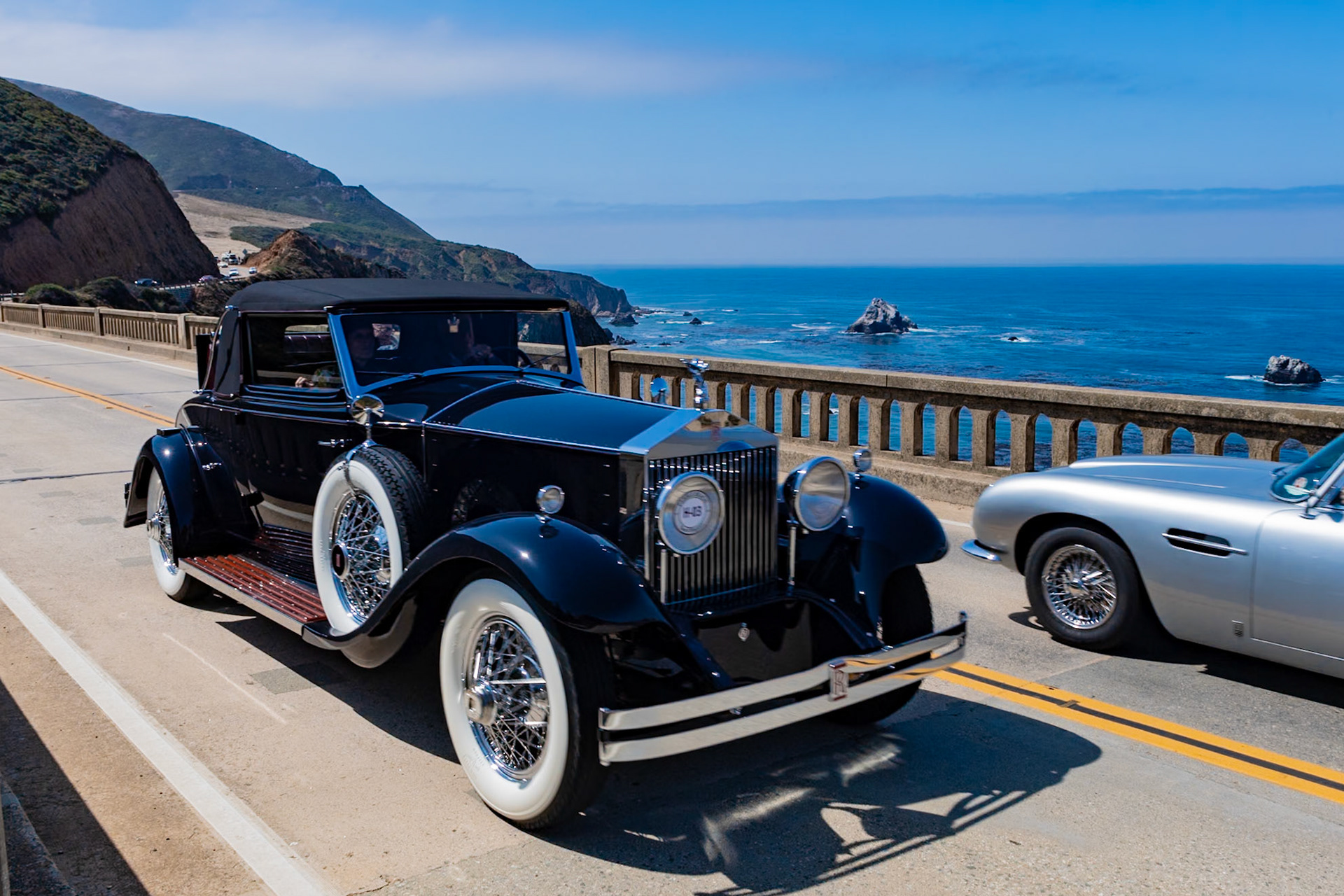 This Rolls-Royce Phantom I (chassis S317LR) was originally built in 1929 at the Springfield, Massachusetts, factory for a Mrs. J. Welz of Brooklyn, and it was first fitted with a formal Lonsdale-style limousine body by Brewster. Then, as was common in that era, rather than buying a new car a couple years later, Mrs. Welz had her Phantom re-bodied in 1932 with this Fleetwood-built convertible coupe originally designed for a V-16 Cadillac. At the same time the car was equipped with a Teleoptic rear indicator light and a Trilin combination rear light that are still with the car today. This thoroughly American Rolls-Royce has just been restored by its current owners after 15 years of happy ownership.