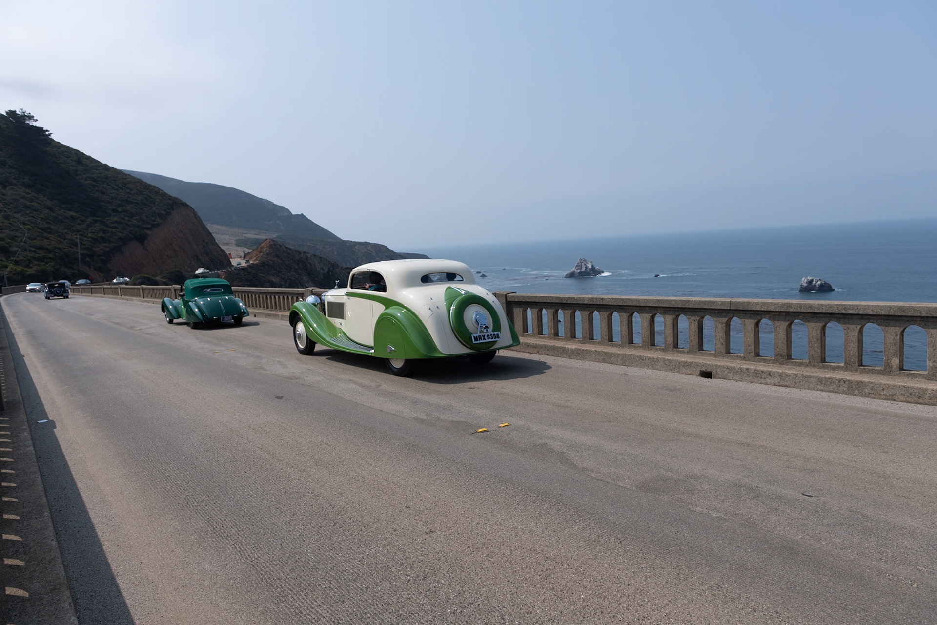 This Phantom II short-chassis Continental Streamlined Coupé (chassis 62UK) is one of five PII Continentals exported to India and the last of the 280 Continentals built by Rolls-Royce. The chassis was sent to Gurney Nutting on behalf of the Maharaja of Jodhpur who specified the green and cream paintwork. The car was delivered to Bombay in October 1935, and it is now the only remaining Phantom II Continental in India. In 1944 it was sold to the Maharaja of Rewa and in the mid-1950s to a further owner from Bombay. The current owner’s father purchased the car in 1962 and painted it dark green. In 2009 this unique Rolls-Royce received its first-ever engine overhaul. Later, a cosmetic restoration was completed that returned the car to its original color scheme.