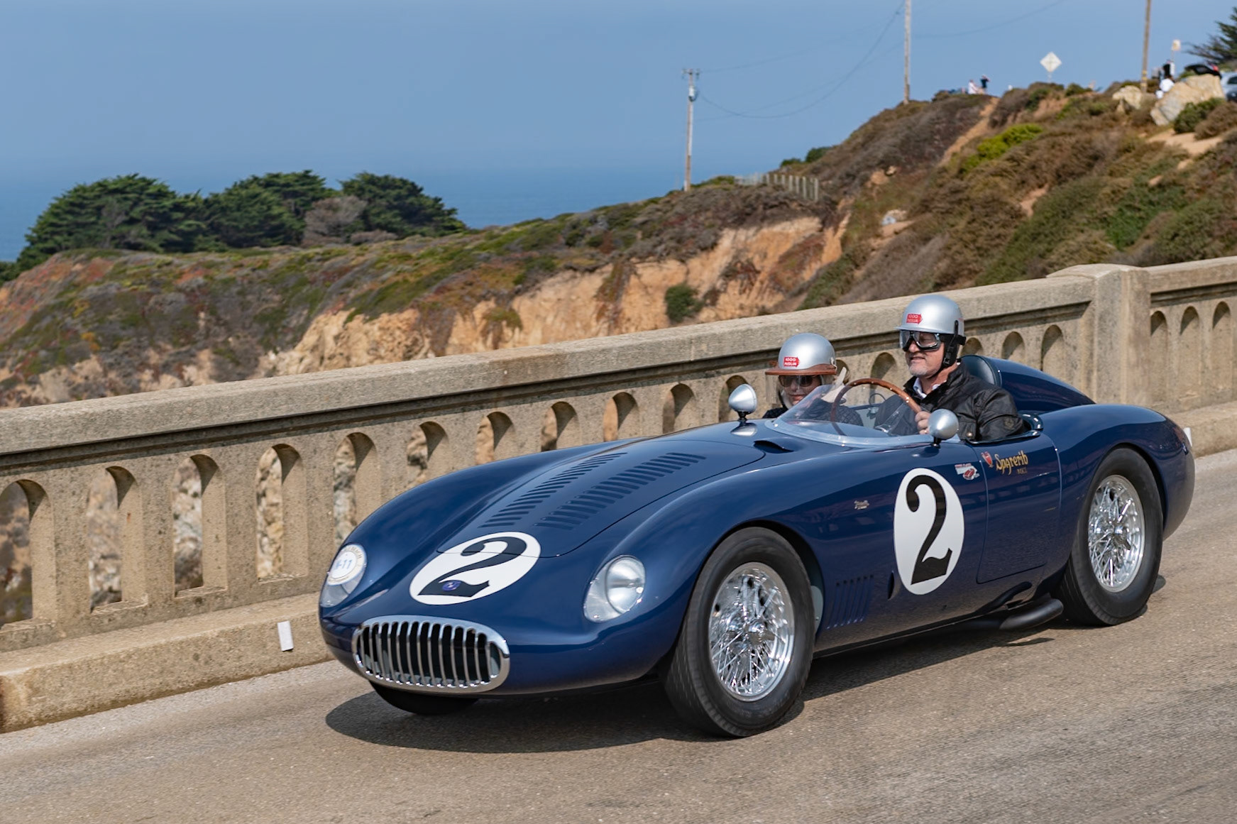 Most of the OSCA bodies built prior to 1955 were constructed by the factory because there were few coachbuilders located near to its premises in Bologna. After Carrozzeria Morelli, based a few kilometres away in Ferrara, rebodied an OSCA MT4 in 1953, the Maserati brothers signed a contract for more OSCA bodies, and soon OSCA bodies made up 90 percent of Morelli’s business. Of all the 78 MT4 chassis built, Morelli was responsible for around 25 of them. This MT4 1500 (chassis 1168) has a rare streamlined Morelli body built for American racer Paul Pappalardo. Later owners included Richard Gent, James K. Wolosoft, Eric Bauer, and Joel Finn. Its current owner bought the car in 1995 and showed it at Pebble Beach in 1996. It has recently been restored for its return visit.