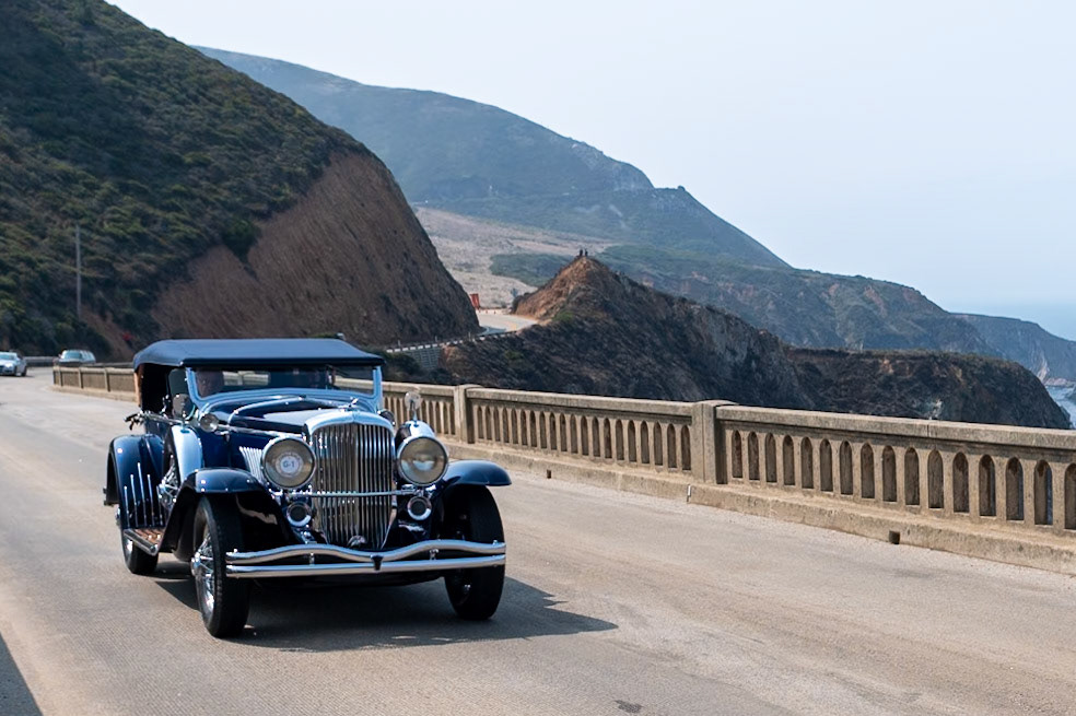 The new Duesenberg Model J debuted at the New York Motor Show on December 1, 1928. In Europe, it launched almost a year later, at the Salon de l’Automobile in Paris in October 1929. The first Model J (J101), now in the collection of General William Lyon, was fitted with Dual Cowl Phaeton coachwork by LeBaron, and it set the tone for many later examples. This Model J (J124) is one of two Dual Cowl Phaetons that Derham built on the standard-wheelbase chassis. Among its distinguishing features is the polished metal accent that is actually a contour of the body, which was left polished rather than painted. In total, Derham bodied 16 chassis for Duesenberg during the 1929 to 1935 production run of the Model J. The original owner of this car was a member of the Vanderbilt family, Mr. W. A. M. Burden of New York. The current owner first saw this Duesenberg when he was a boy. Then, when he saw it years later at auction, he bought it.