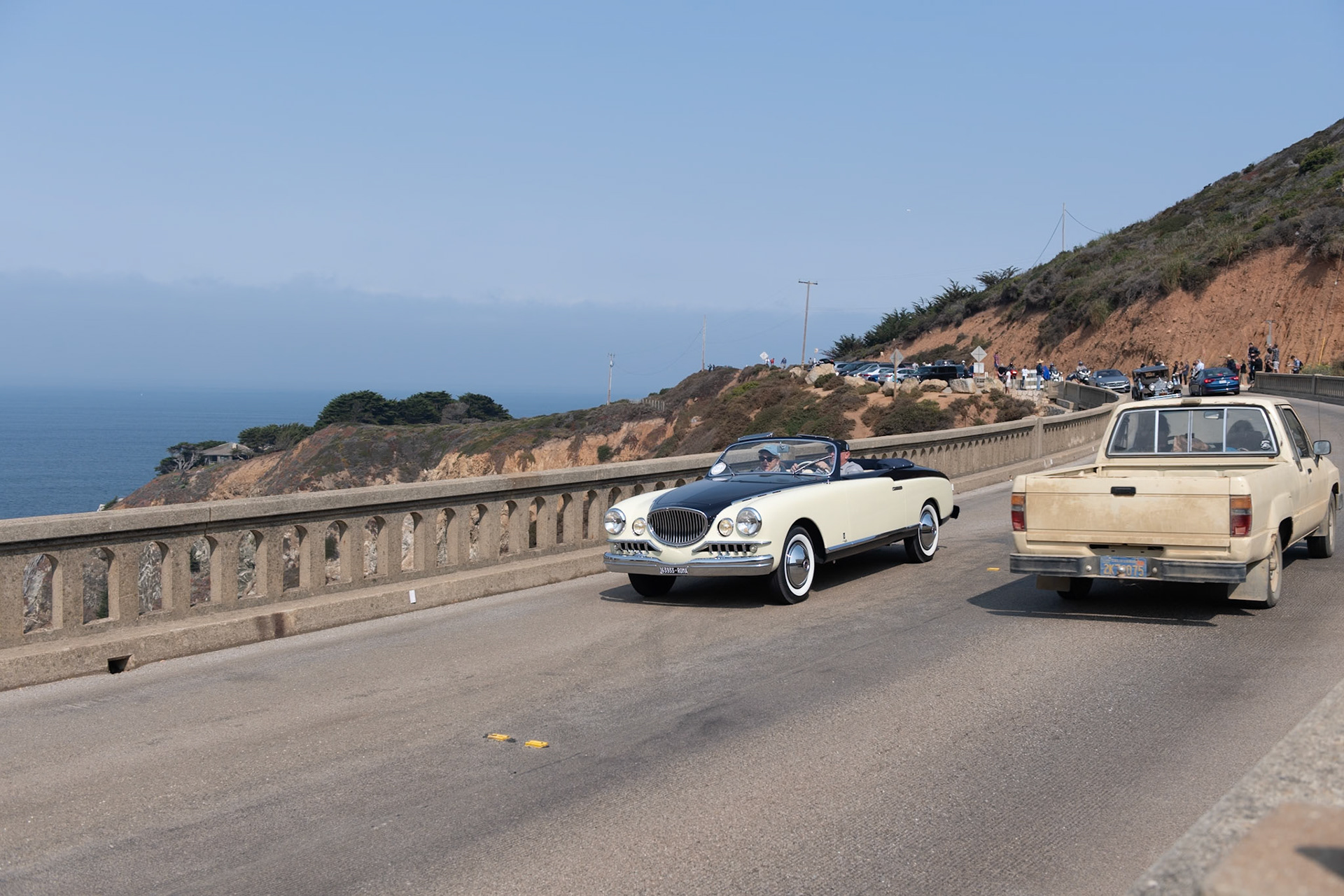 Fiat introduced its first all-new postwar passenger car, the Fiat 1400, in 1950, and it soon became the basis for many of the great Italian carrozzerie. This unique Fiat 1400 Cabriolet was designed by Giovanni Michelotti and bodied by Carrozzeria Vignale specifically for the 1952 Turin Motor Show, and it was later shown at the Concorso d’Eleganza dell’Automobile at the Villa Borghese in Rome. After seeing the car there, California resident Dorothea Herrsher purchased it from Vignale. She was very proud of her new toy, and in October 1952 she exhibited it at the Oakland Sports Car Show, where it was first in class. Its final public appearance was at a 1953 concours at the Ambassador Hotel in Los Angeles, where Herrsher was escorted by actor John Hart, who played The Lone Ranger. The Fiat was later driven by actor Kirk Douglas in the 1955 movie The Racers. The car was last registered in 1964 and was not seen for many years. Its current owner acquired the car in 2015, and it was returned to Italy for a complete restoration to ready it for Pebble Beach.