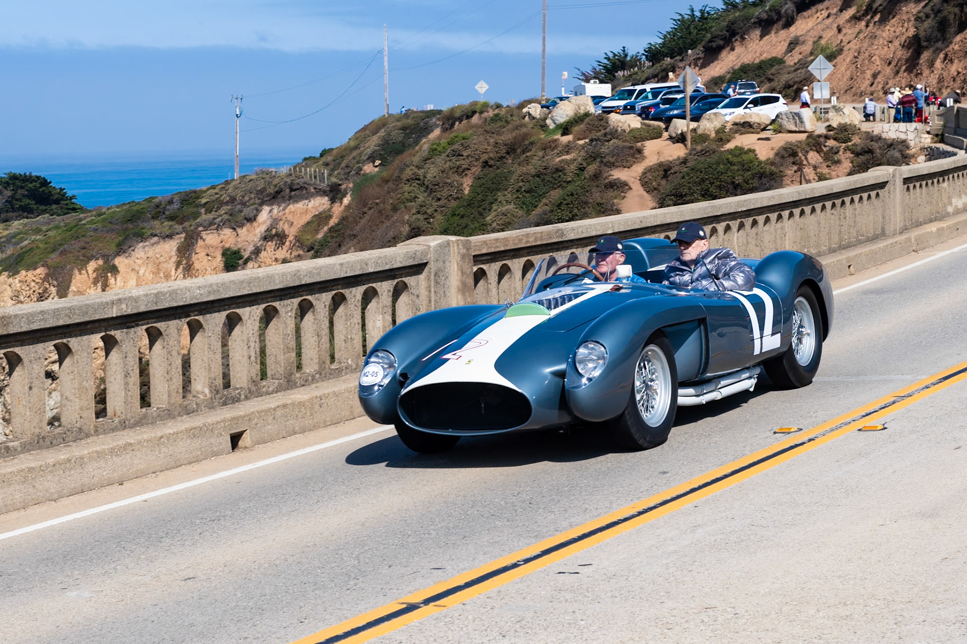 Three Ferrari 335 Sport Spyders with V12, 4-liter engines were built in 1957—and then Luigi Chinetti persuaded Enzo Ferrari to build one more. This Spyder (chassis 0764) was completed by Scaglietti at the end of 1958. It was first presented at the New York Auto Show and was soon nicknamed the “Super Testa Rossa.”  Alan Connell purchased the car and raced it at Road America, Watkins Glen, Daytona and Nassau in 1959 and 1960. Thereafter it was owned, driven and enjoyed by several different collectors, and in 1990 it was notably lent to Phil Hill to drive in the Mille Miglia Storica. The current owner acquired the Spyder in 2013.