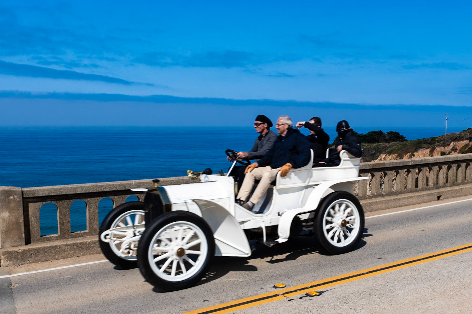 The Mercedes Simplex 40 HP was launched in March 1902. The suffix “Simplex” was intended to indicate how easy the new model was to drive. The previous model, the Mercedes 35 HP, marked the end of the carriage style that had dominated the industry; the 40 HP is now considered to be the first modern motorcar, especially in the world of motorsport. The pioneering British racer, E. T. Stead drove a 40 HP to first place in the 1902 La Turbie Hillclimb near Nice, reaching speeds of more than 60 mph and beating Georges Lemaitre and Wilhelm Werner, who were driving similar models. This car, delivered to its first owner in March 1903, is one of the oldest Mercedes in the world. It has taken part in the London to Brighton Veteran Car Run on several occasions.