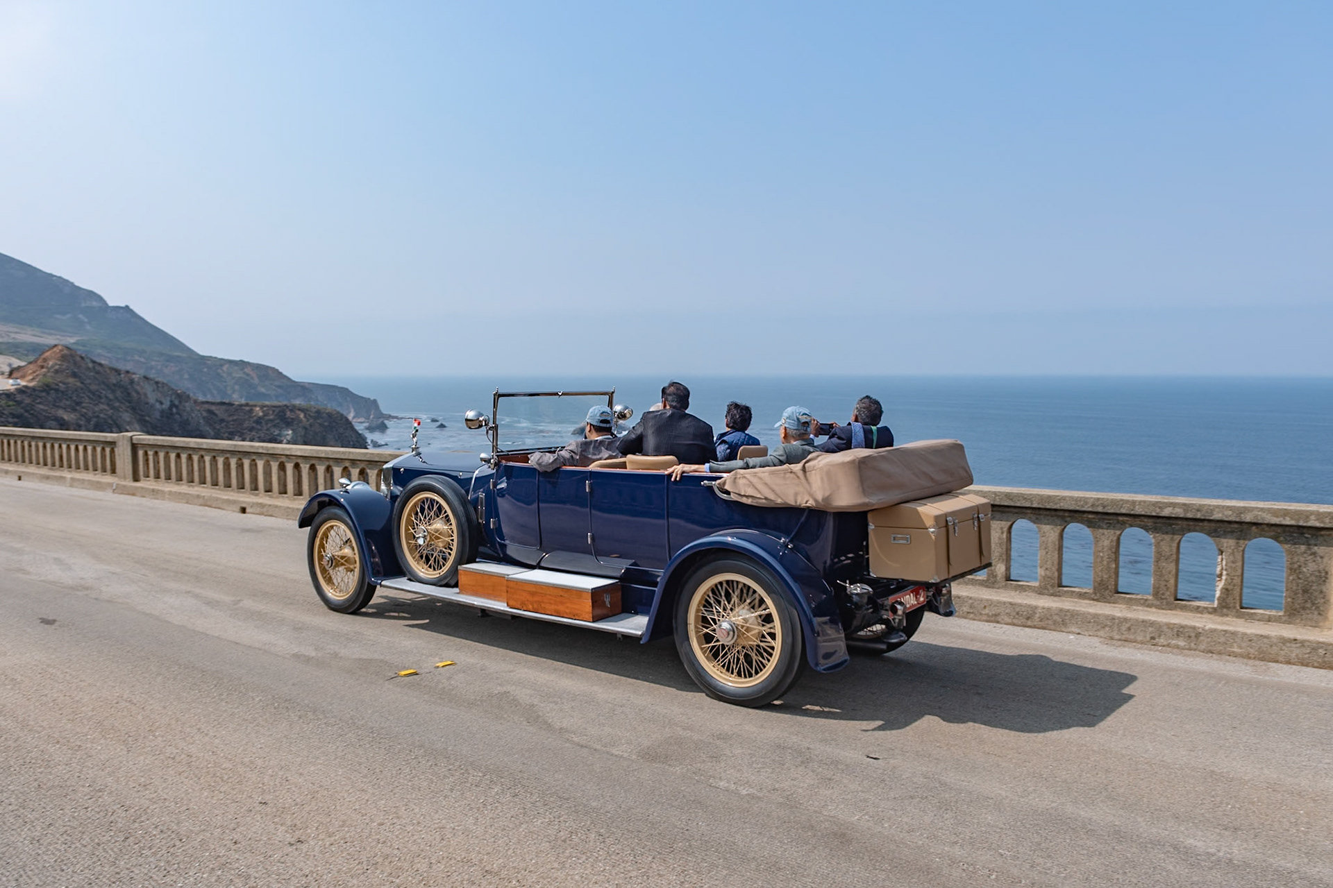 In 1896 Frederick Lanchester was the first person in Britain to successfully build a 4-wheeled, petrol-engined motor car. The Lanchester Engine Company Limited was later formed in 1899. After the end of the First World War the company introduced its 40 HP model, which had a 6.2-liter overhead-cam engine with Lanchester’s own patented 3-speed gearbox. The 40 HP was even more expensive than a Rolls-Royce Silver Ghost at the time and was ordered by many of the royal families of Europe. All the bodies were built at the Lanchester factory using lightweight cast duralumin alloy for the frames, giving the cars immense strength. This car was ordered by the Maharaja of Gondal and stayed with the royal family until 1988. The current owner has restored the car for its first trip to Pebble Beach this year.