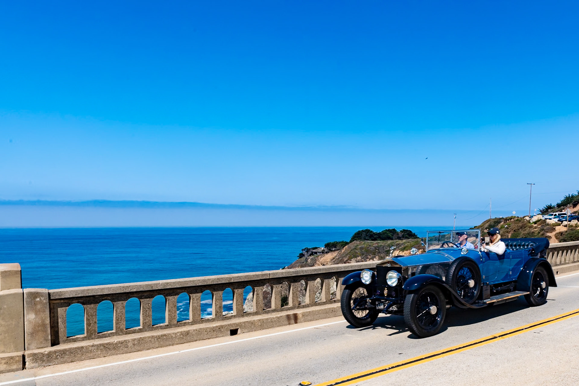 Rolls-Royce built the Silver Ghost chassis with a 6-cylinder, 7.5-liter 40/50 hp engine between 1907 and 1925. The famously silent engine, offering the ultimate driving experience, was a masterpiece of fine engineering; it had a hand-polished crankshaft lubricated by a pressurized oiling system with seven main bearings in a strong aluminum alloy crankcase as well as many other improvements, including phosphor-bronze and nickel steel timing gears. This Ghost (chassis 84TG) is fitted with a dual cowl touring body by Barker &amp; Company of London. The lower-angled D-rake steering was specified for a more comfortable driving position, and a hinged Auster windscreen was fitted to protect the rear passengers. The Ghost was restored in 2008.