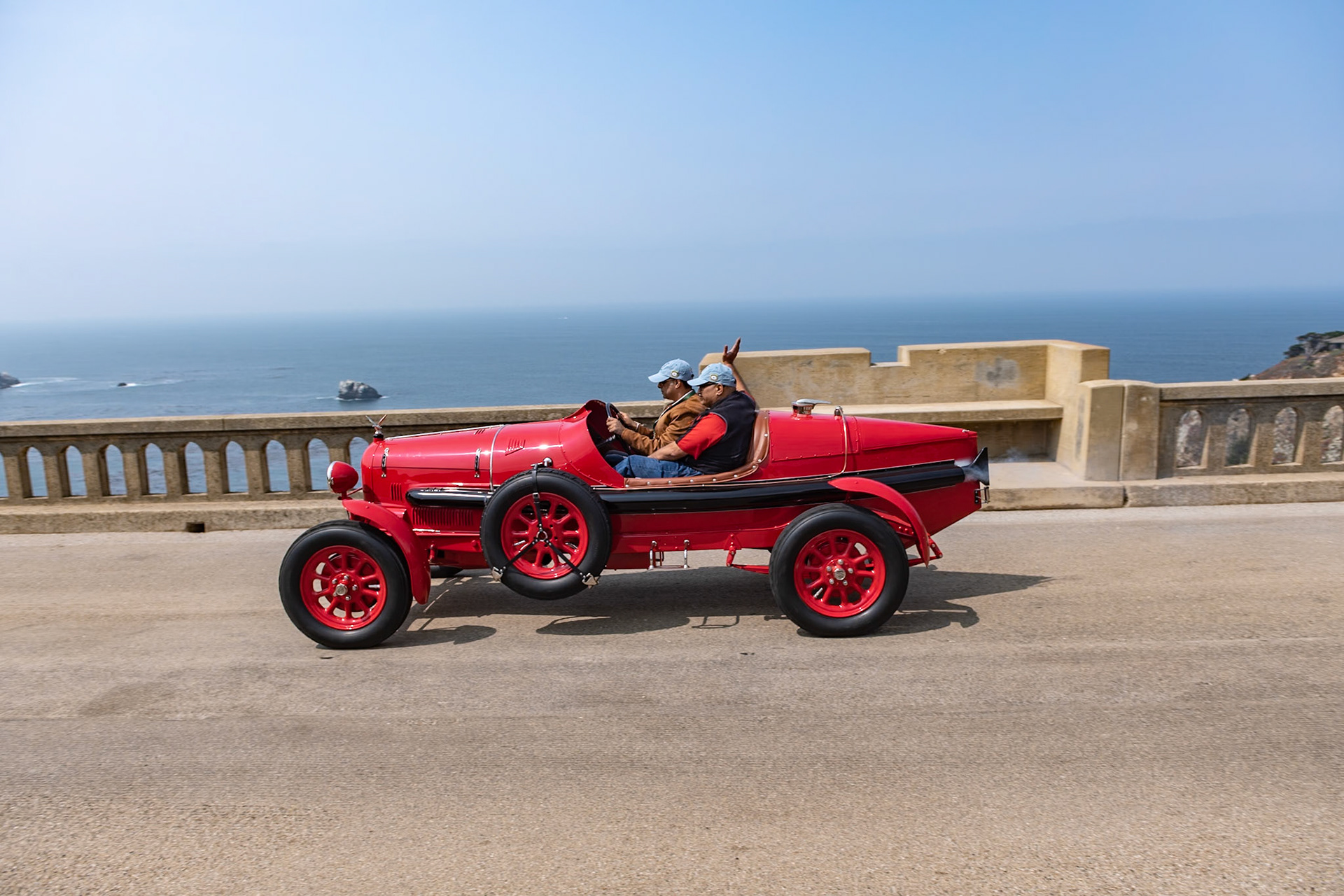 The Maharaja of Patiala ordered this Fiat after seeing a similar 1½-liter Fiat race at Monza in 1920. He requested artillery wheels, but the car arrived in India with wire wheels too weak for the local roads, so it was sent back to Turin for wheel replacement. The Maharaja was a keen supporter of the British Empire, contributing to the war effort during the Great War and being involved with many British charities. He was equally well known for his many accomplishments in India, including captaining the Indian cricket team in 1911. He was married 10 times and had 88 children, but was perhaps most famous for his passion for motor cars. He had 44 Rolls-Royces, all specially built for him. The Fiat 501S Corsa was among a few non–Rolls-Royce motor cars in his collection. Its subsequent history is not well known, but in the 1970s it was found in very bad condition with a tree growing through the cockpit. Its current owner has completely restored the car for its first visit to the United States.