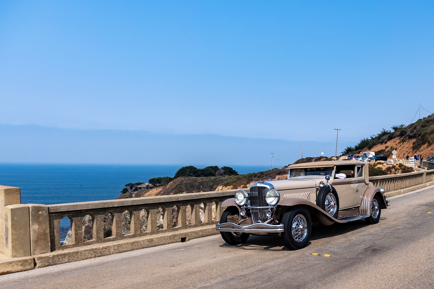 By 1928, when the Duesenberg Model J was introduced, enclosed coachwork was the predominant body style in America—although today, as with many exclusive marques, original closed cars are very rare indeed. The Rollston Company of New York was founded in 1921, and in 1927 Rudy Creteur was hired as chief stylist and was then responsible for most of Rollston’s designs. In all, Rollston bodied 57 Duesenberg Model Js, including this car (J-490), which is the only Duesenberg with this Rollston quarter-window closed Victoria Coupe body style. The car was cosmetically restored more than 50 years ago. Its has had a total of 13 owners although the previous owner had it for 52 years. This unique Model J was first presented at Pebble Beach in 1978 and has not been shown anywhere since then.