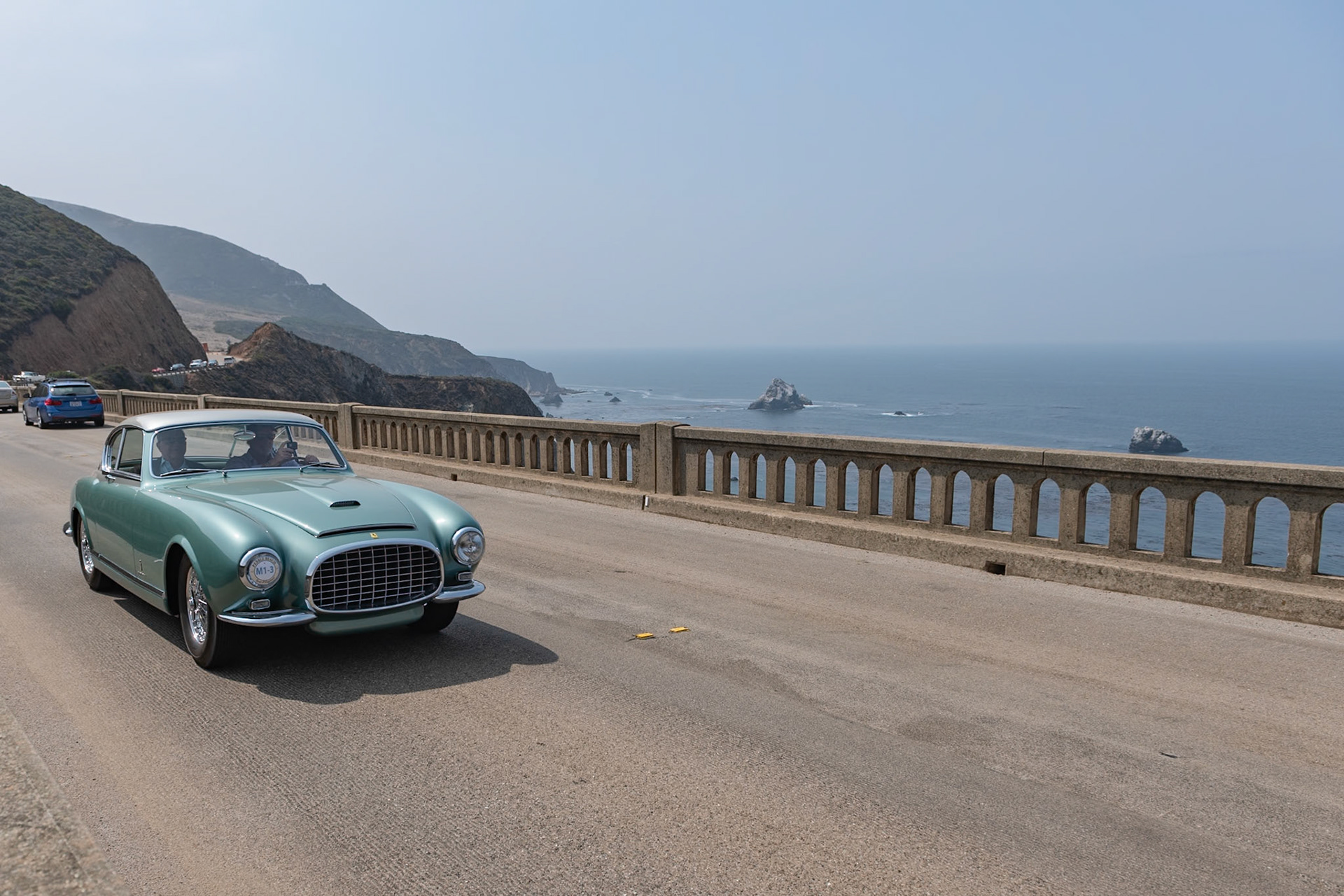 The Ferrari 342 America was one of Ferrari’s most exclusive production series; each car was finished to a customer’s specific order. Just six examples were built in total, three coupes and two cabriolets by Pinin Farina, and one cabriolet by Vignale. The first two 342 Americas were ordered by King Leopold of Belgium and another was owned by Enzo Ferrari himself. This car (chassis 0246AL), the last coupe built, was shown at the 1953 Geneva Motor Show before being delivered to its first owner, Ernesto Fassio, a wealthy shipping magnate from Genoa. According to the factory it was fitted with a larger fuel tank, a rally timer, which is still in the car, and an uprated 230-bhp engine to compete in the 1953 Rallye du Soleil in Cannes as well as later rallies in Italy and France. The car left Europe in 1954 and was shown at its first concours at Wilmot Hills, Wisconsin, by Steve Briggs of Lake Forest, Illinois. After several other owners, the car was purchased in 2013 by its current owner, who restored it.