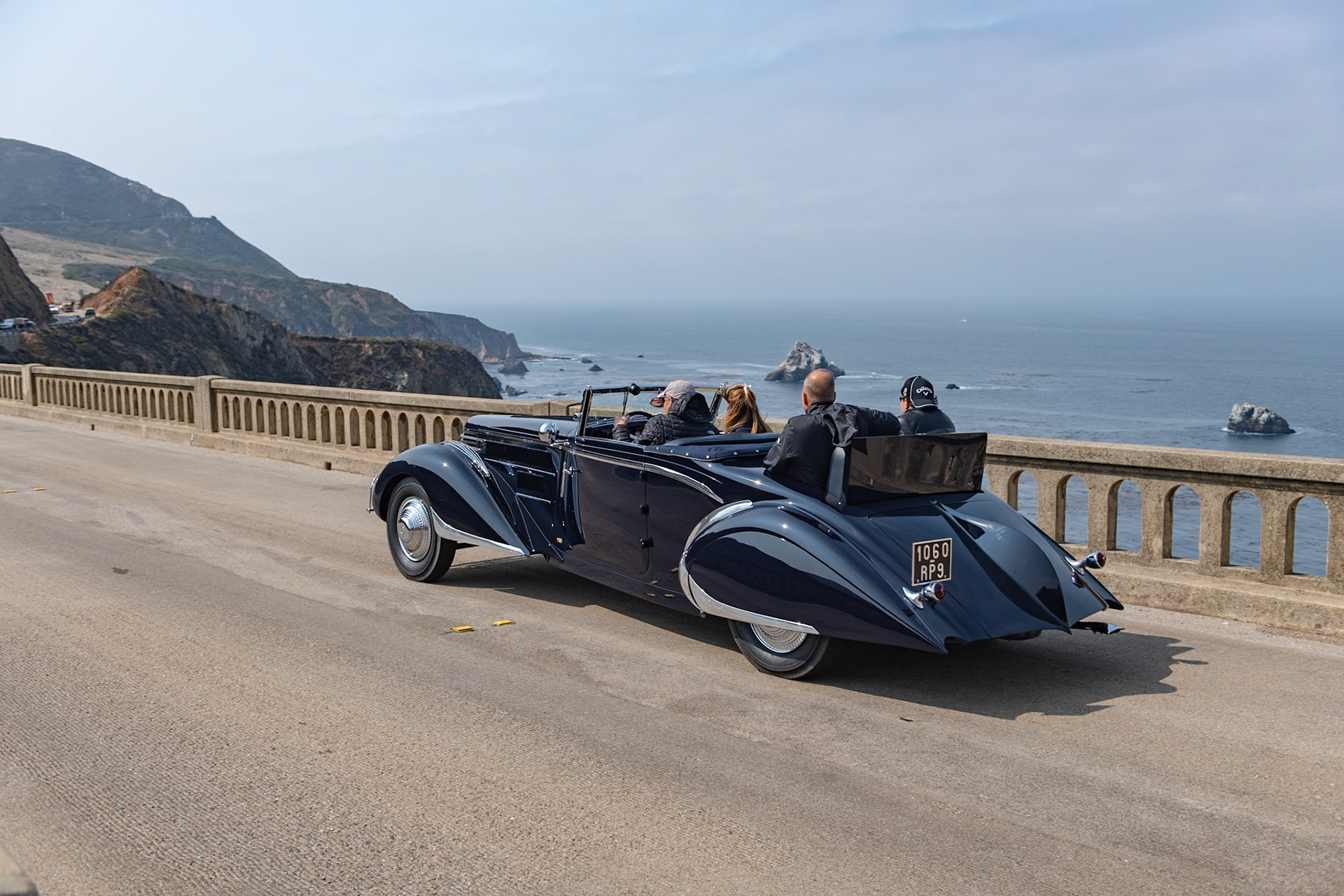 The last chassis completely designed and built by Delage was the D8-85, which was introduced at the Paris Auto Salon in 1934. This chassis was fitted with a 3.5-liter straight-8 engine. Fewer than 100 examples were built and very few remain today. This D8-85 was originally bodied by Henri Chapron and delivered to it first owner, Dr. Imbert in Algiers. In 1948, Dr. Imbert commissioned Robert Clabot, a coachbuilder in Alfortville, near Paris, to design more modern coachwork for his car. Clabot, who specialized in updating prewar cars, had been trained by Jacques Saoutchik where he developed his avant-garde style. The result was this unique Delage that owes a great deal to some of Gordon Buehrig’s many masterpieces. When the car was completed Dr. Imbert showed it at several European concours. The doctor kept the car until the 1960s when it went to live in the Netherlands where it was first restored. The car was later put on display at the Stichting Beheer Automobiel Museum.