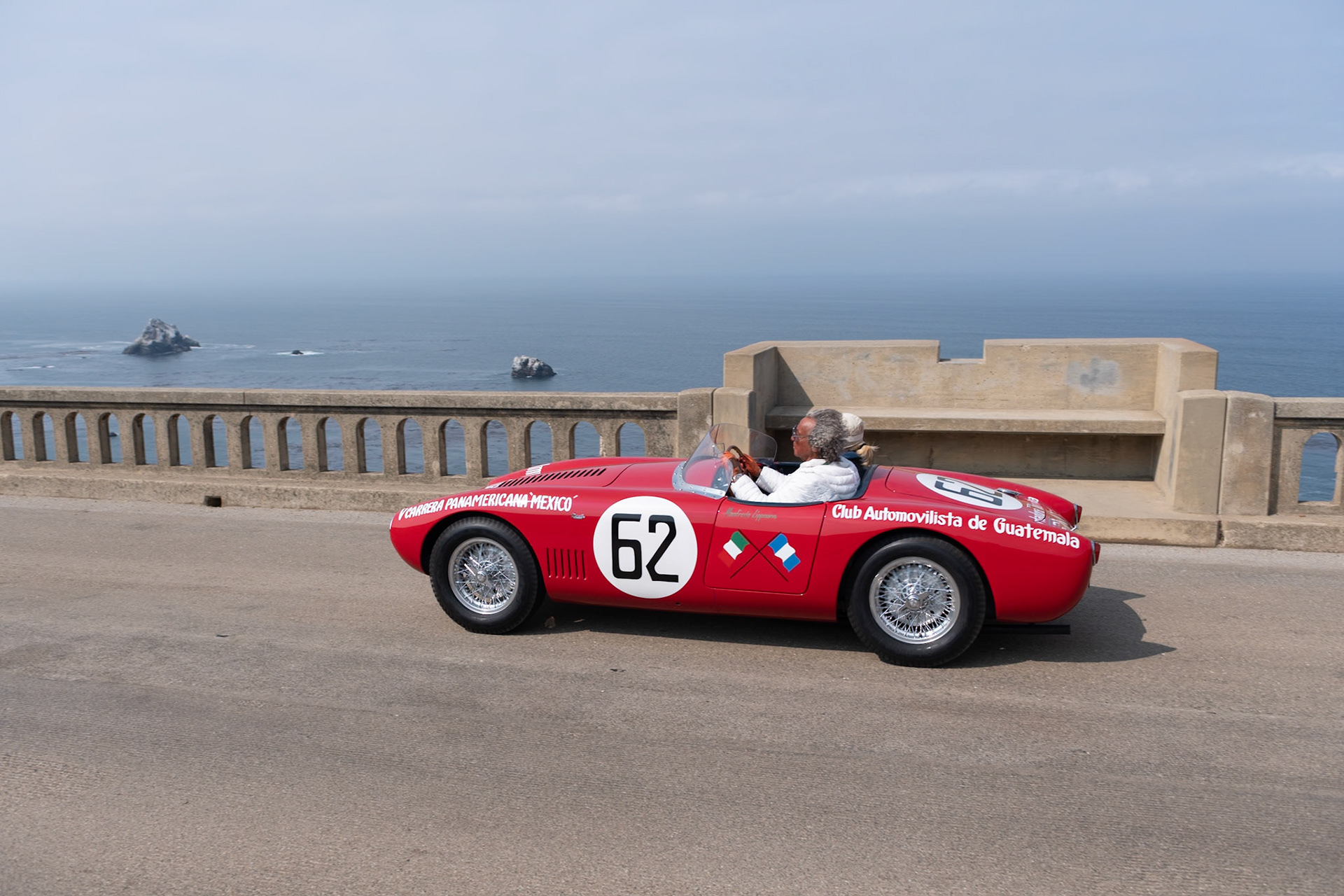 In 1954 OSCA introduced to the MT4 chassis an improved 2AD 1500-cc twin-spark engine, which produced well over 130 bhp. These OSCA MT4 2AD 1500s proved themselves time after time against cars with engines two, three and four times the MT4’s displacement. The superb design and exceptional build quality made it the car to beat in the 1500 cc class for almost a decade. This OSCA MT4 2AD 1500 Morelli Spider (chassis 1152) was sold new to Guatemalan racing driver Manfredo Lippmann for the 1954 Carrera Panamericana. After the race, he bought a Ferrari 250 Monza and left the OSCA at Luigi Chinetti’s Ferrari dealership. The car was paired for a short period with the talented Mexican racing drivers Pedro and Ricardo Rodríguez, then Lippmann reacquired it and had it completely restored. Over 50 years after he first bought it, Lippmann sold his MT4 1500 Spider to the current owners in 2007, and it has been enjoyed by them on many rallies and tours.