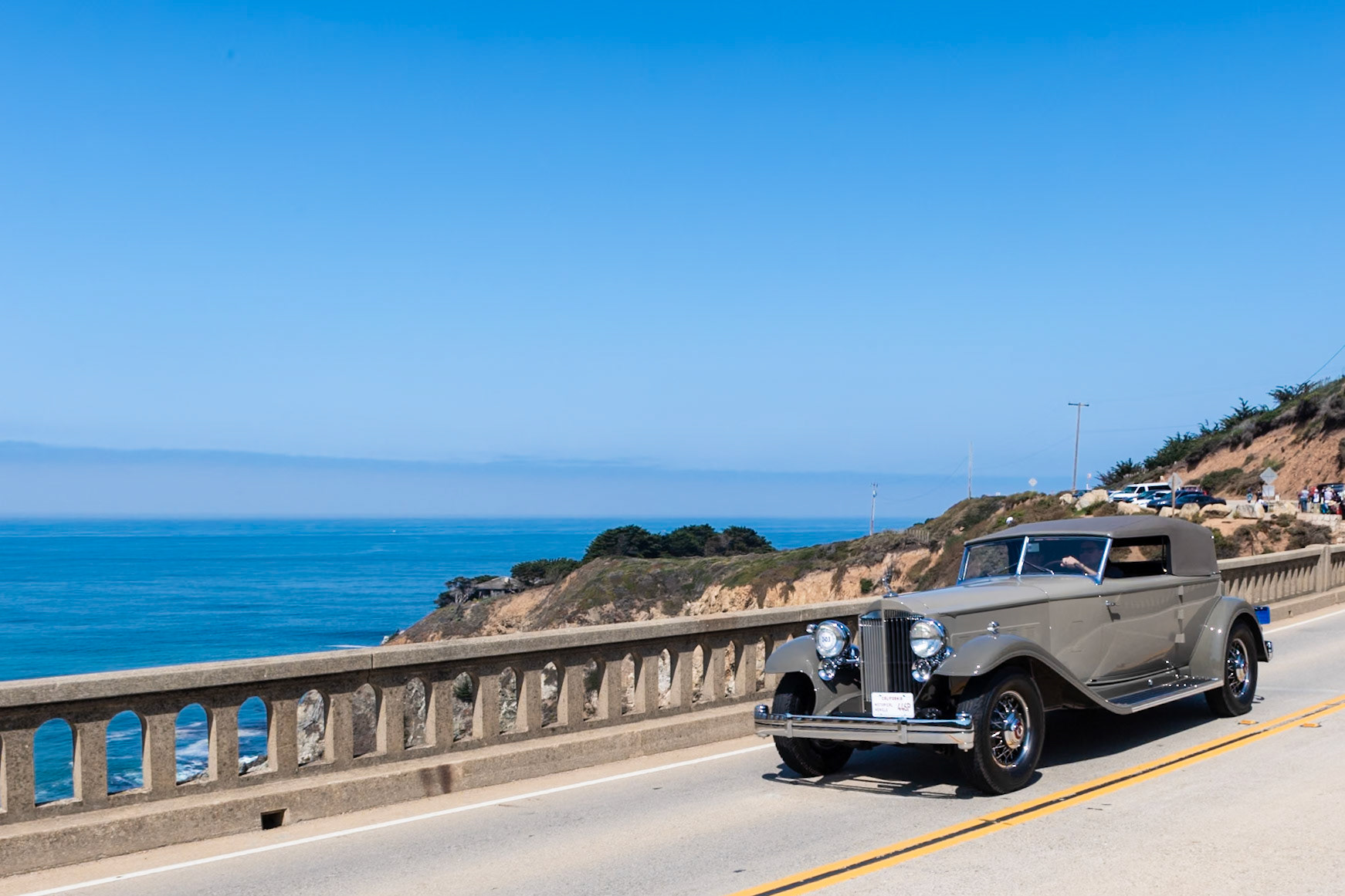 Packard introduced its first Twin Six V12 in 1916, and the smooth- running engine remained popular until the introduction of the less fussy straight 8-cylinder in 1923. The company introduced another V12 engine in 1932, which was also referred to as the Twin-Six but only for that year. The early 1930s are widely regarded as the peak period for custom-bodied prestige automobiles. This particular 1932 Packard Twin Six with its Dietrich Convertible Victoria body is one of the finest from that era—and it is the only such car left in the world. It was first delivered to an owner in Hartford, Connecticut, where it remained until 1954. After several other owners, it was acquired by Chip Connor in 2002. During its recent restoration this car was found to be complete in every detail, with original Dietrich Convertible Victoria body numbers stamped on the wood and sheet metal.