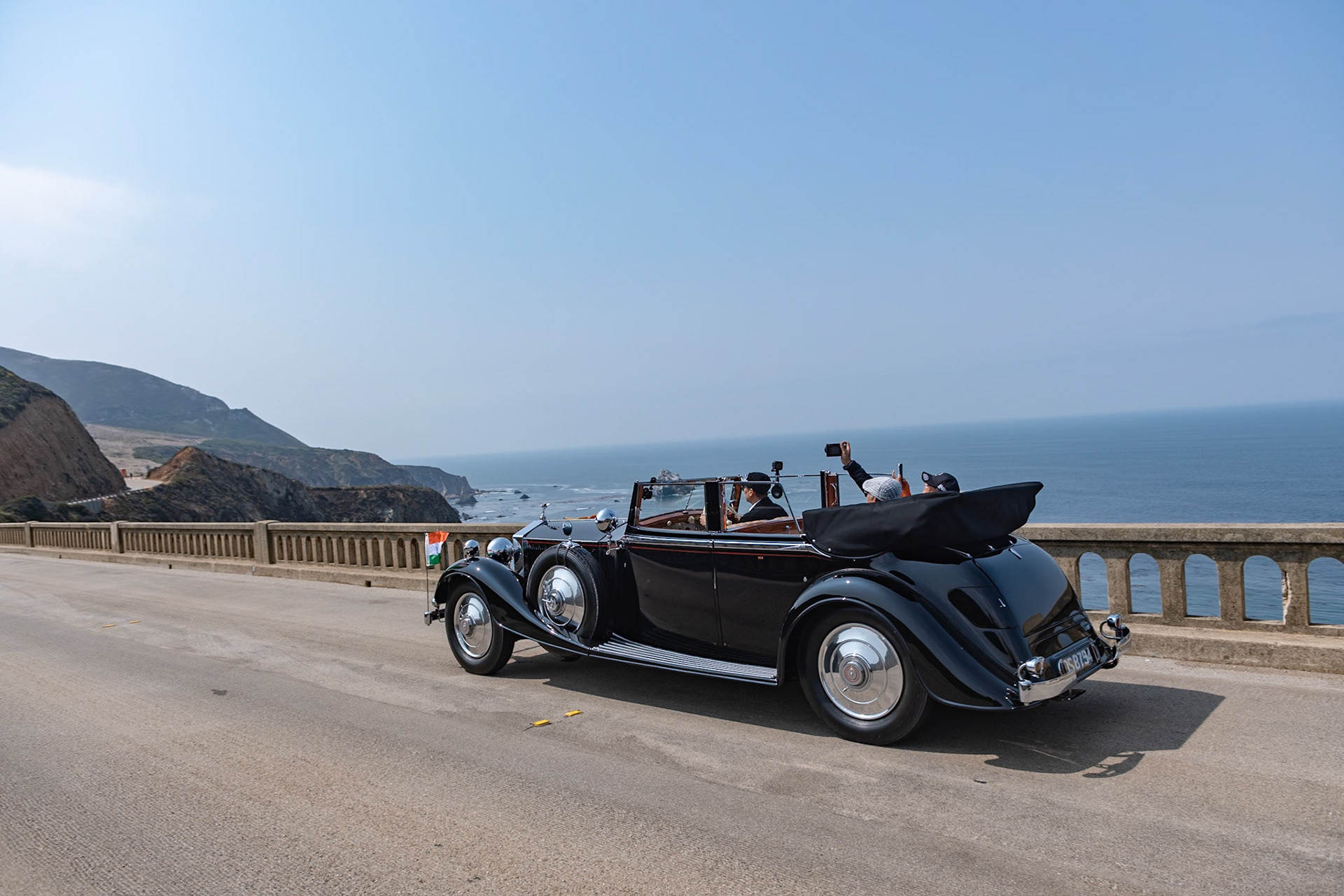 This Rolls-Royce Phantom II (chassis 3XJ) was ordered by the Maharaja of Darbhanga six days after inheriting his royal title. The car was originally fitted with a tourer body by Hooper and, as with many cars ordered by Indian royalty, it had a host of accessories. In 1935, the Maharaja sent the car back to England, selecting Thrupp &amp; Maberly to update the car’s appearance while retaining several features from the previous body, including the Grebel headlights and cowl-mounted searchlights. The result was this sporty 4-door tourer, which is the only known Phantom II built to this one-off design. The car remained in India for an additional 38 years and was featured in many motoring magazines. It returned to England in the late 1960s and has lived more recently in the United States. It was acquired by its current owner in 2015.