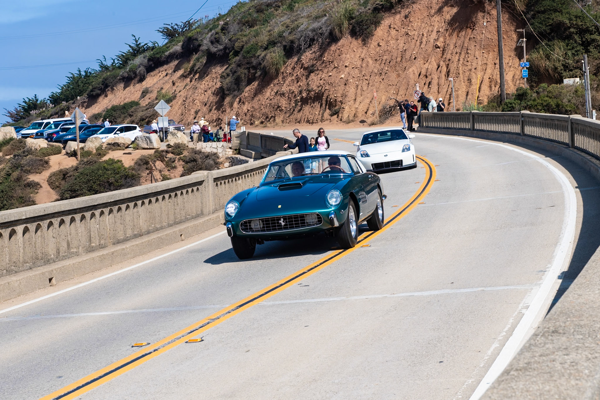 This Superfast Coupe (chassis 0719SA), built on the 410 Superamerica chassis with a 4.9-liter engine, was created for the Dutch Ferrari collector and NART benefactor (and appropriately named) Jan de Vroom of New York City. De Vroom was an amateur racer who drove Ferraris at Sebring, Nassau, Palm Springs and Le Mans in 1957, along with George Arents, another of Luigi Chinetti’s NART financiers. This Ferrari was first displayed on the Pinin Farina stand at the 1957 Paris Auto Show and then the Turin Motor Show, and its sleek design later appeared on the cover of Sports Car Illustrated. The car was acquired by its current owner in 2003.